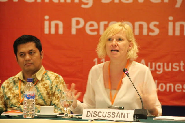 Helen Sworn on 'Preventing Slavery & Trafficking in Persons in ASEAN', Bali