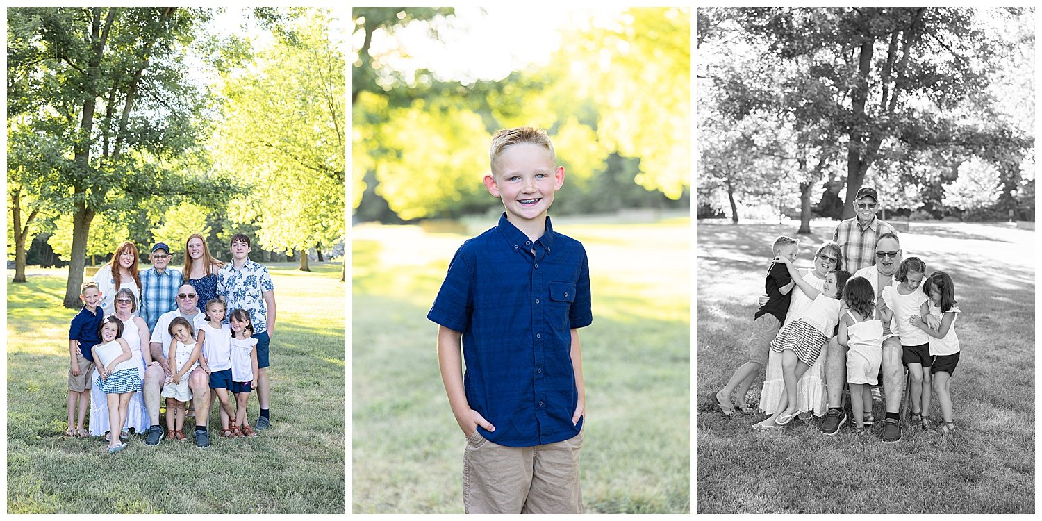 The Brooke Family | A sunset session at the Winamac Town Park