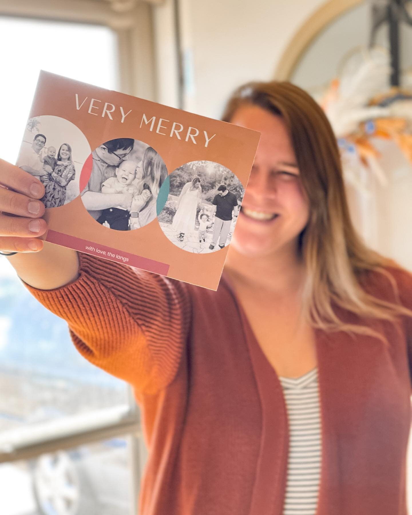 Here&rsquo;s a sneak peak at our holiday cards. Wanna get one? I&rsquo;ll send it&mdash;just dm me your address 😉😉

Ordering holiday cards is one of my favorite things! I love finding the photos, but sometimes I hate designing them. That&rsquo;s wh