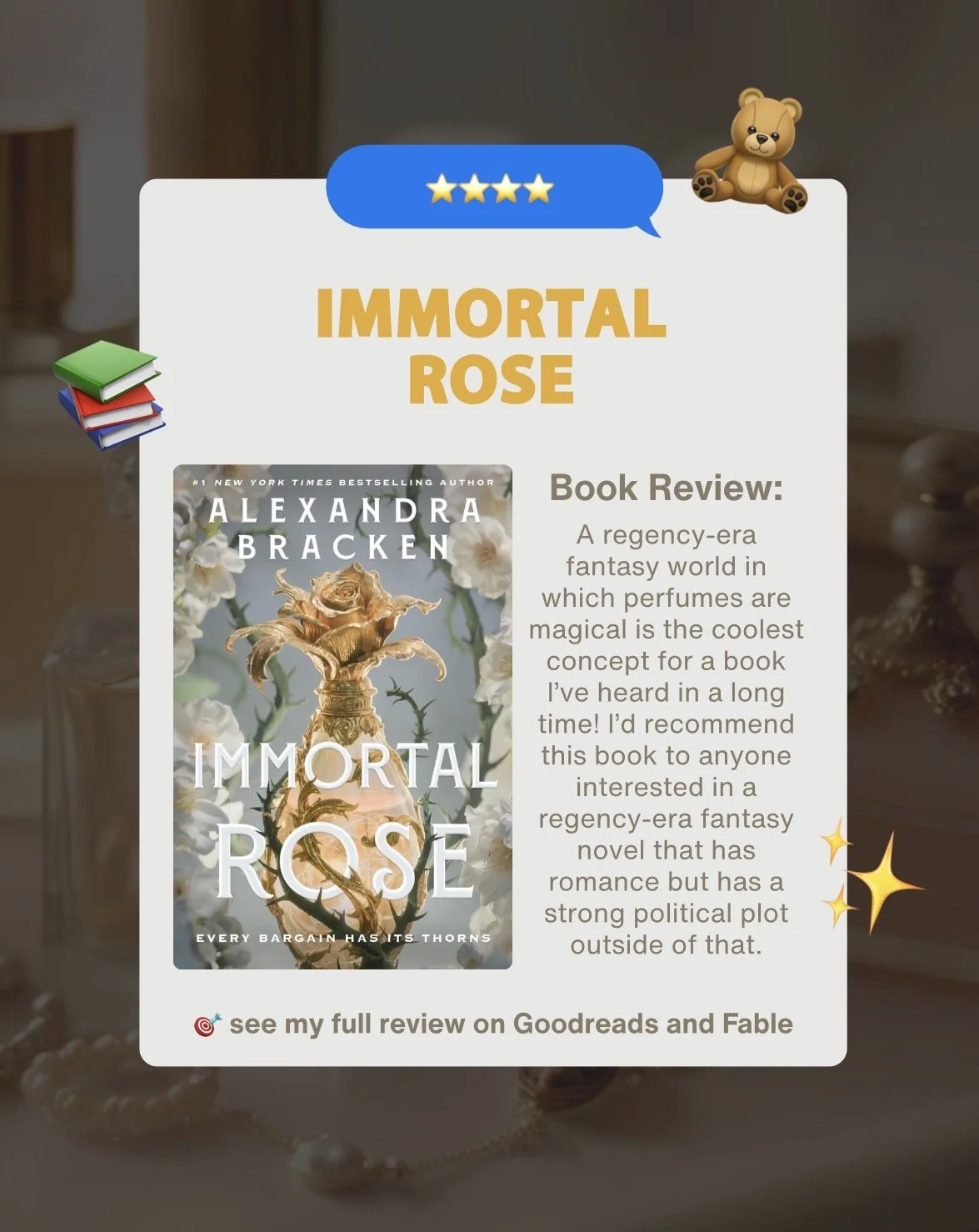 Book Review: Immortal Rose, Alexandra Bracken
