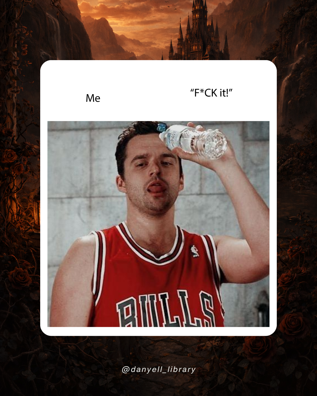 Funny romance reader meme about being unable to resist the fuck it trope