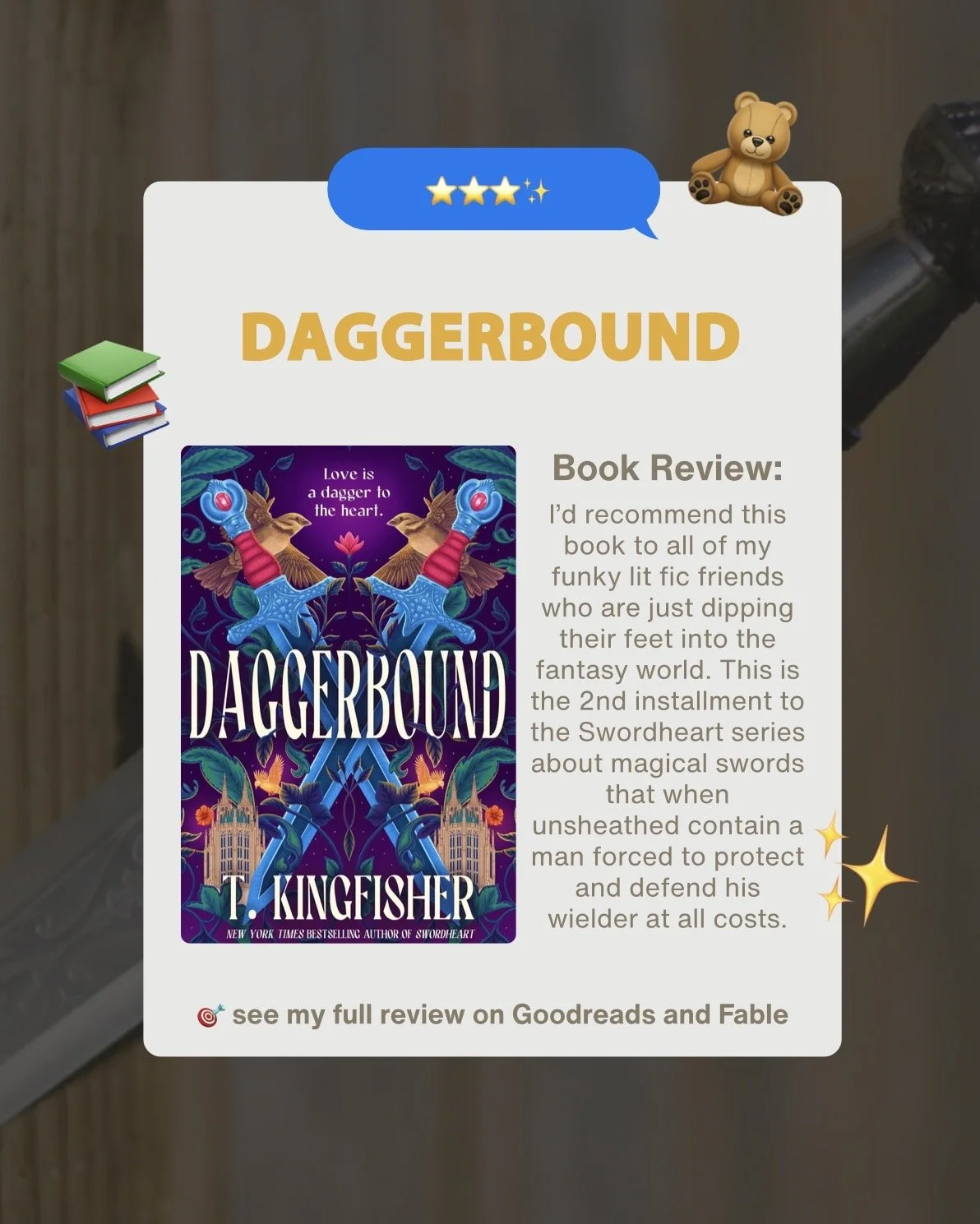 Book Review: Daggerbound, T. Kingfisher