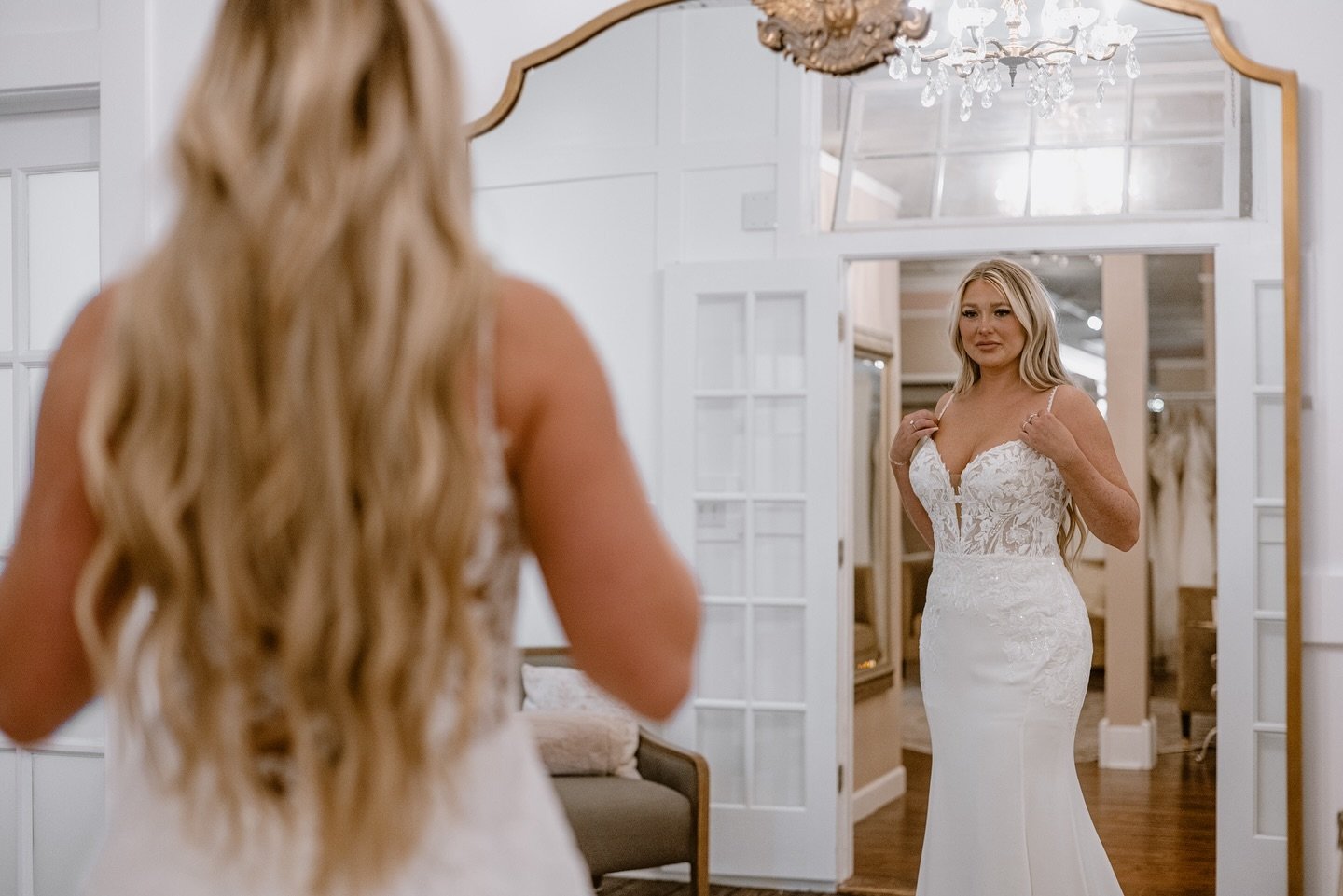 There isn&rsquo;t anything else like finding your wedding dress. When you put that gown on that makes you feel beautiful, confident, and little sexy, and excited all in one? You found it! 🔥🤍

#bridalstyle #weddinggowns #weddinggownshopping #wedding