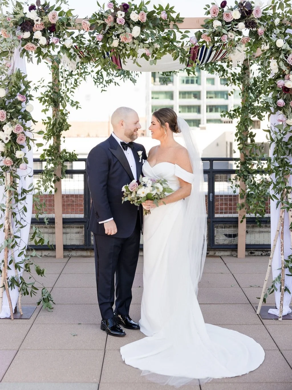 Mazel Tov to Emily and David! 🎉 

This sweet bride married her Love this past fall and we are excited to share a few of their photos! Their Downtown Louisville wedding was a beautiful with the perfect rooftop weather!

Fun fact: Emily&rsquo;s sister