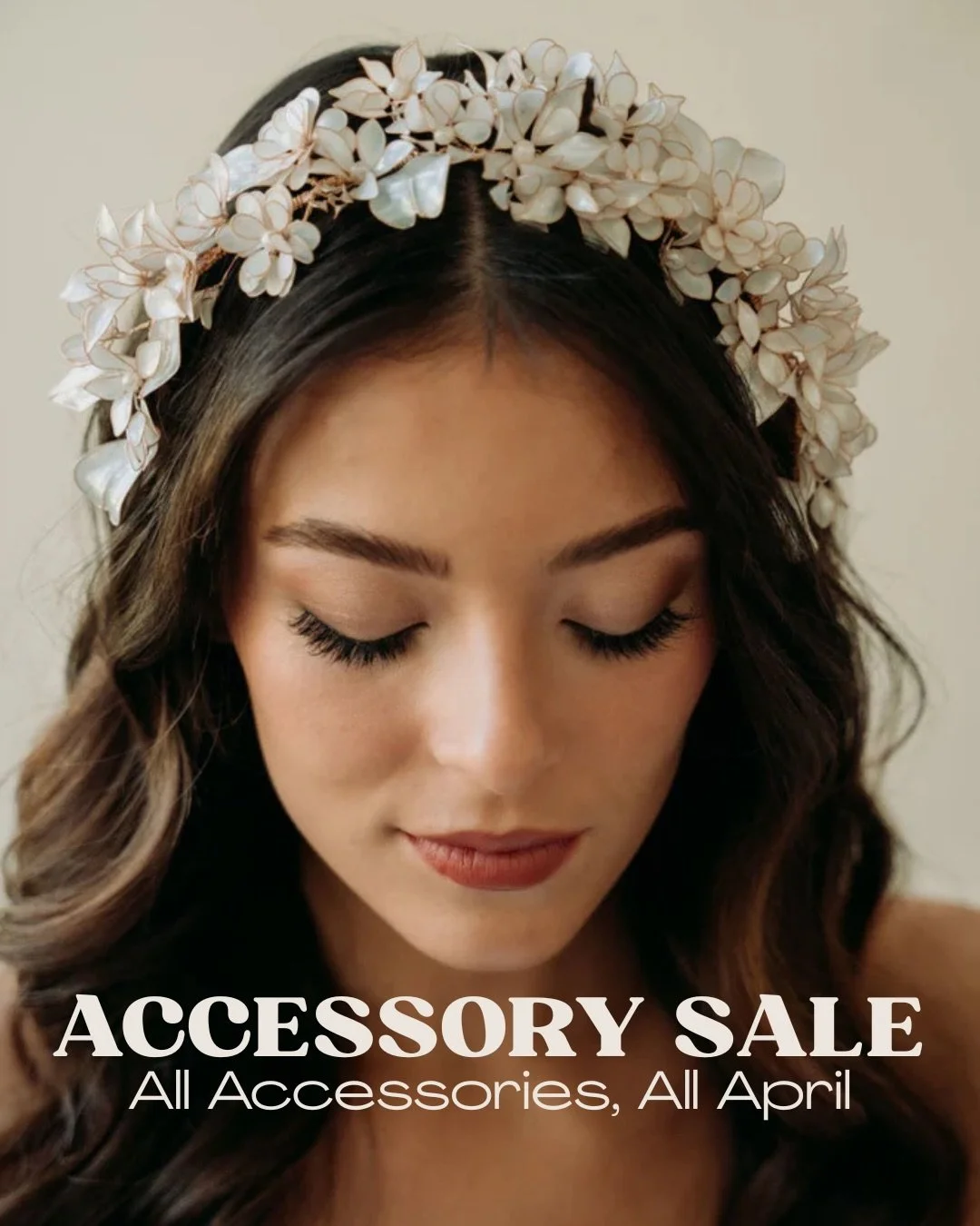 ✨Veil &amp; Accessory Sale✨
Every accessory is 10% off all April long!
Veils &bull; Earrings &bull; Headpieces &bull; Sleeves
Headpieces &bull; Belts &bull; Necklaces &bull; Golves

Schedule your hour long accessory appointment and let&rsquo;s pull t
