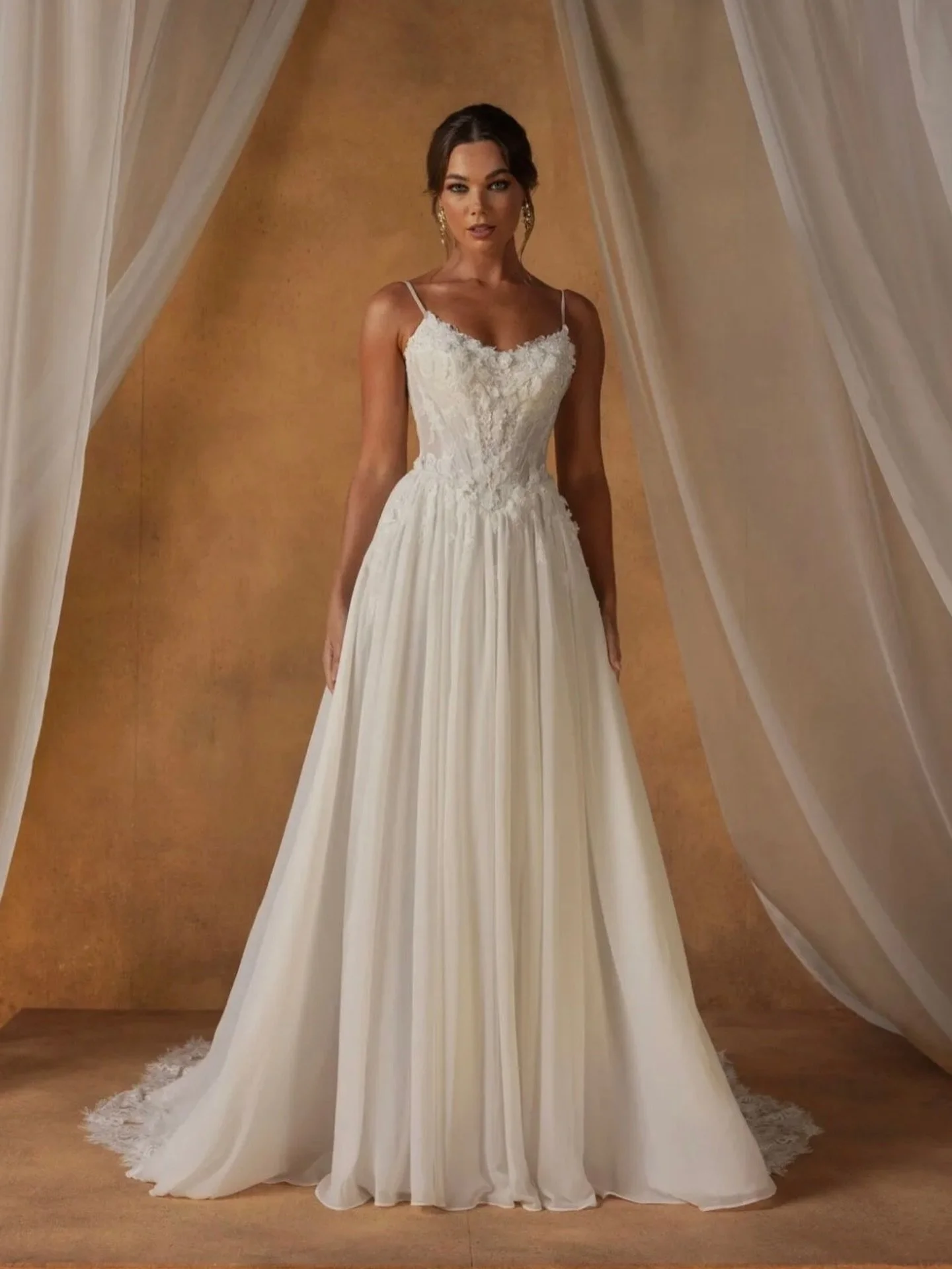 Loving this new dress at the shop!

The movement, romantic femininity, and the stunning textured lace make her a 10/10.

&bull;&bull;&bull;
@madilanebridal - Natiya