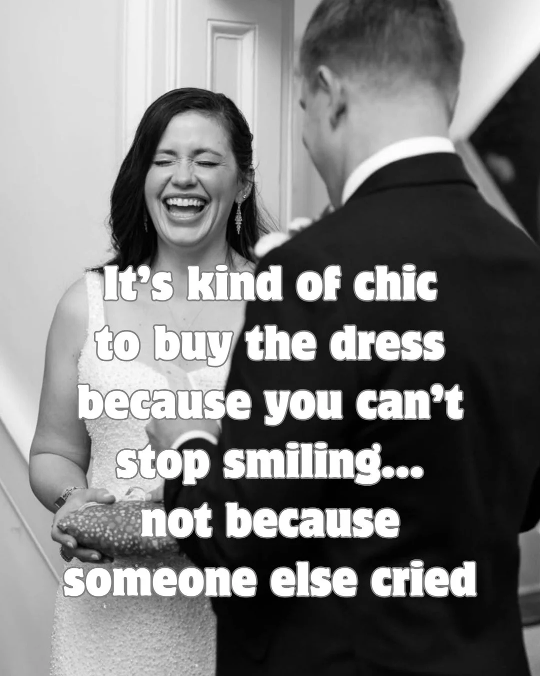 It&rsquo;s kind of chic to be unapologetically yourself on your wedding day! 🤍