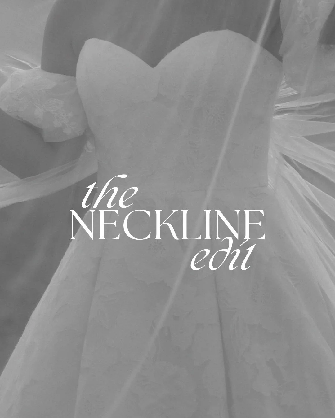 Did you know the neckline of your dress makes the biggest impact on how you look and feel? Your skirt and and design decisions set the tone. The neckline sits under your face, frames you shoulders and shapes your bust. So while dress shopping, if som