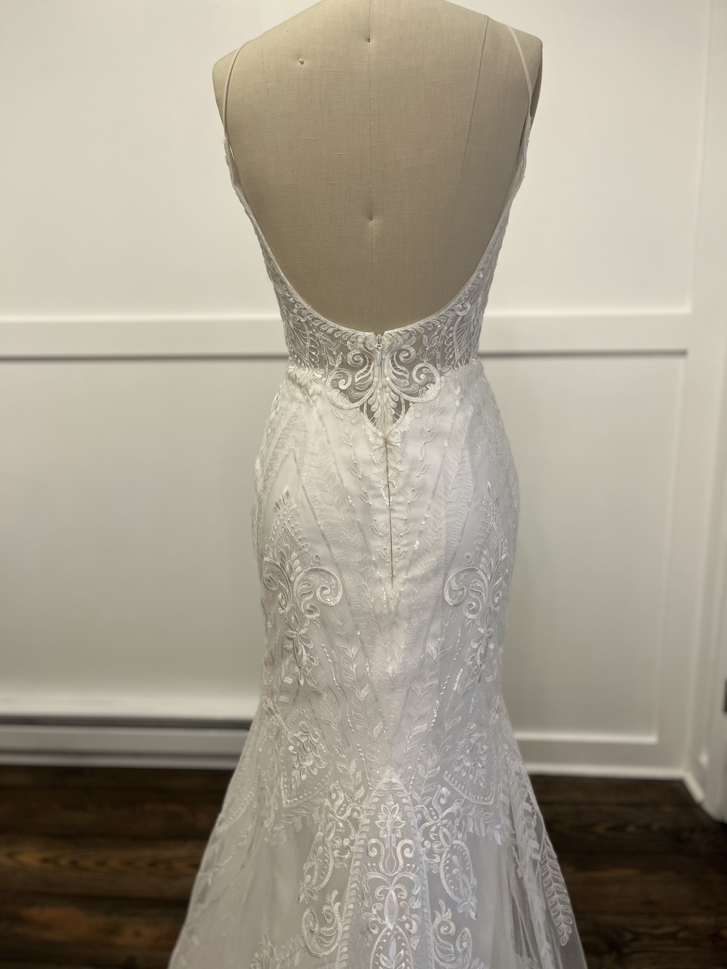 Lis Simon Morgan Wedding Gown Back Detail