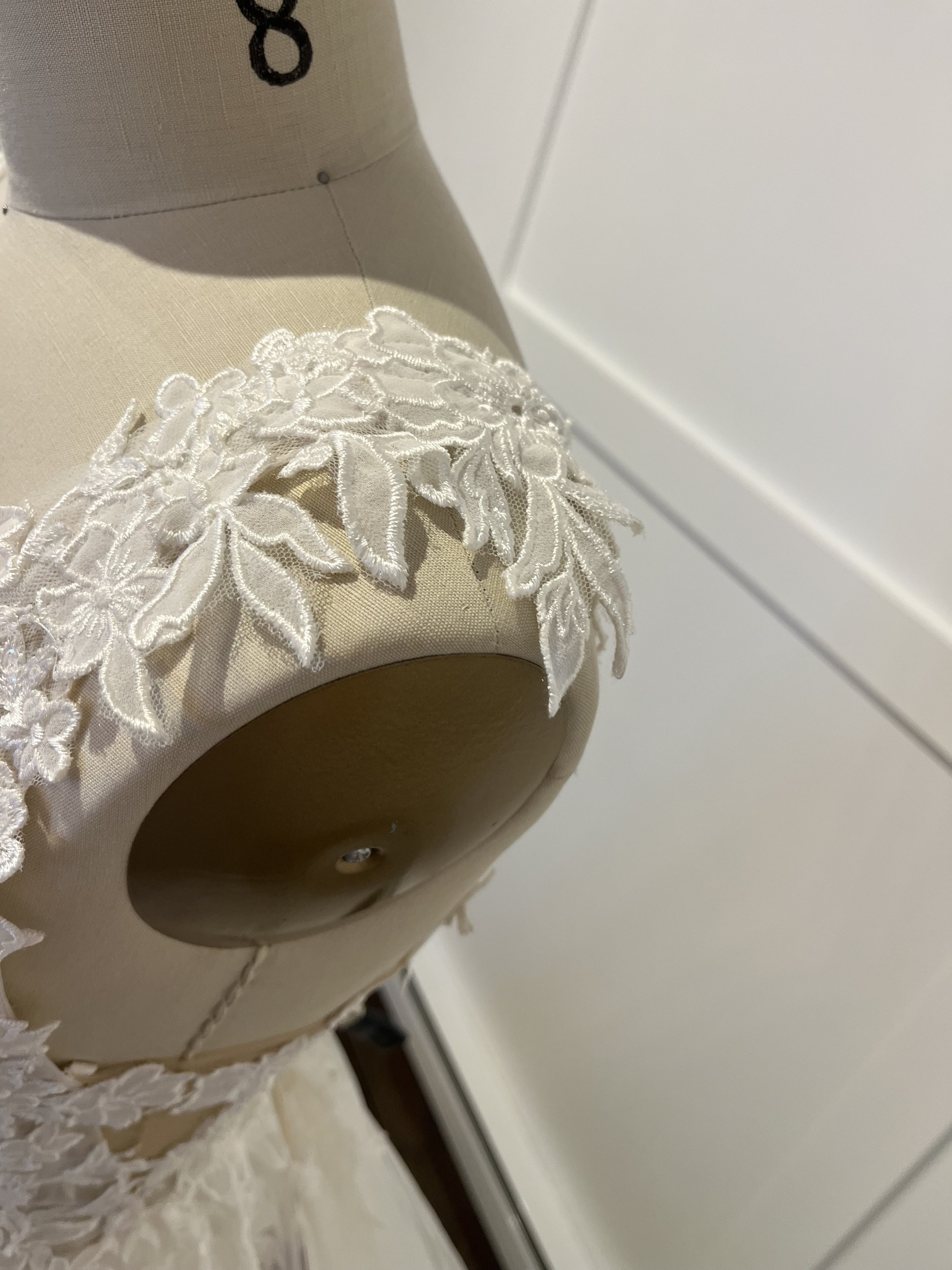 Lillian West 66306 Wedding Gown Strap Detail