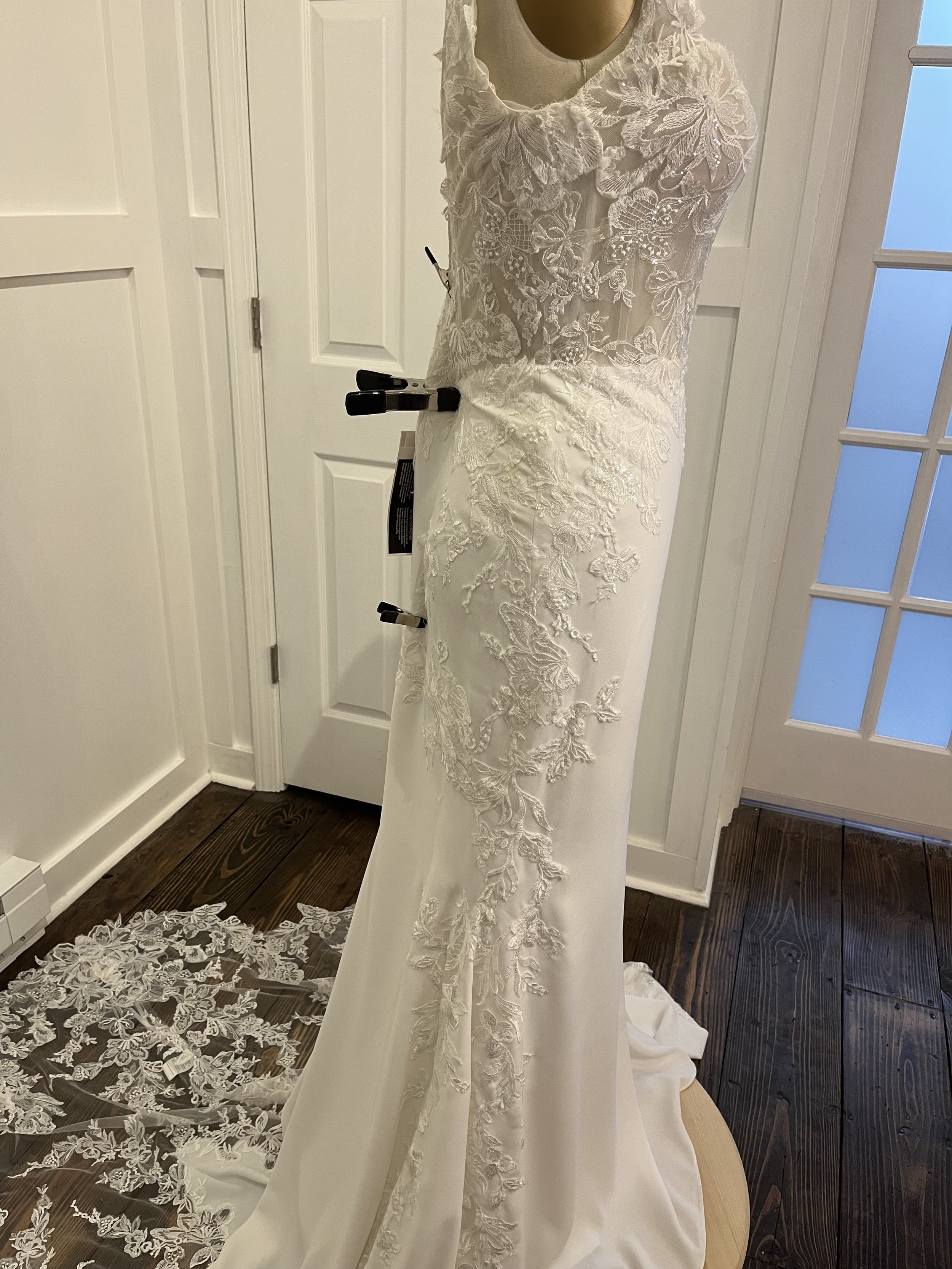 Lillian West Style 66253 Wedding Gown Side Detail