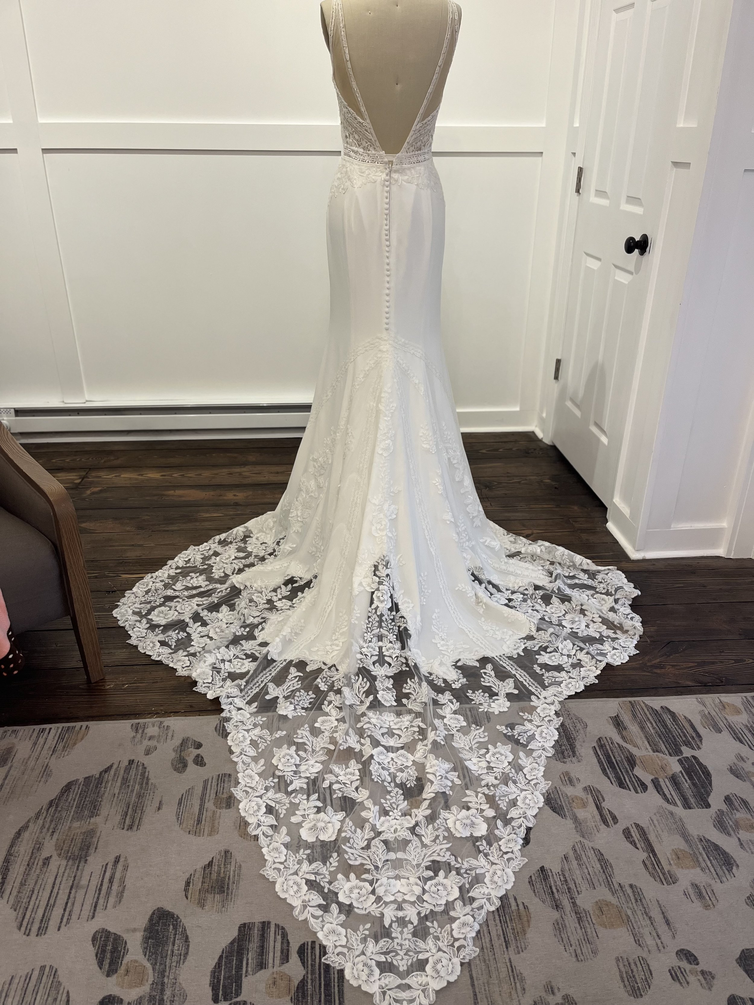 Lillian West Style 66234 Wedding Gown Back