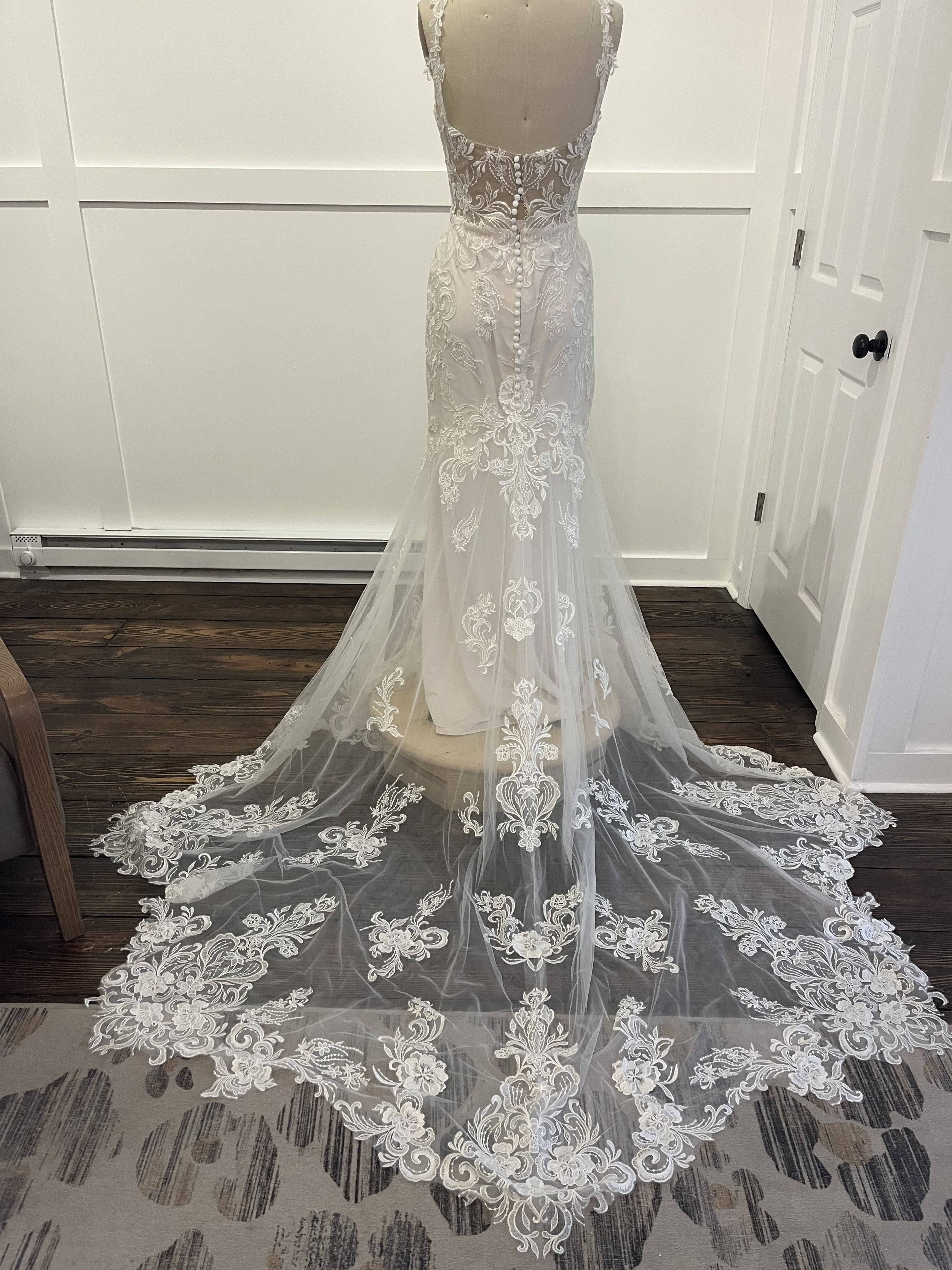 Madi Lane Savina Wedding Gown Back
