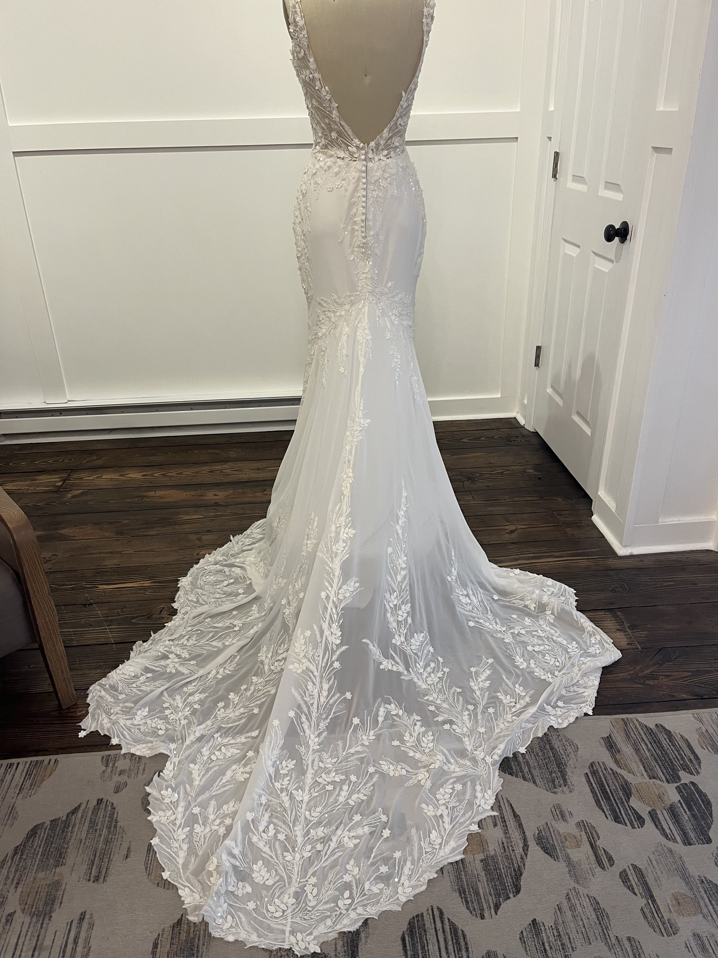 Lillian West Style 66265 Wedding Gown Back
