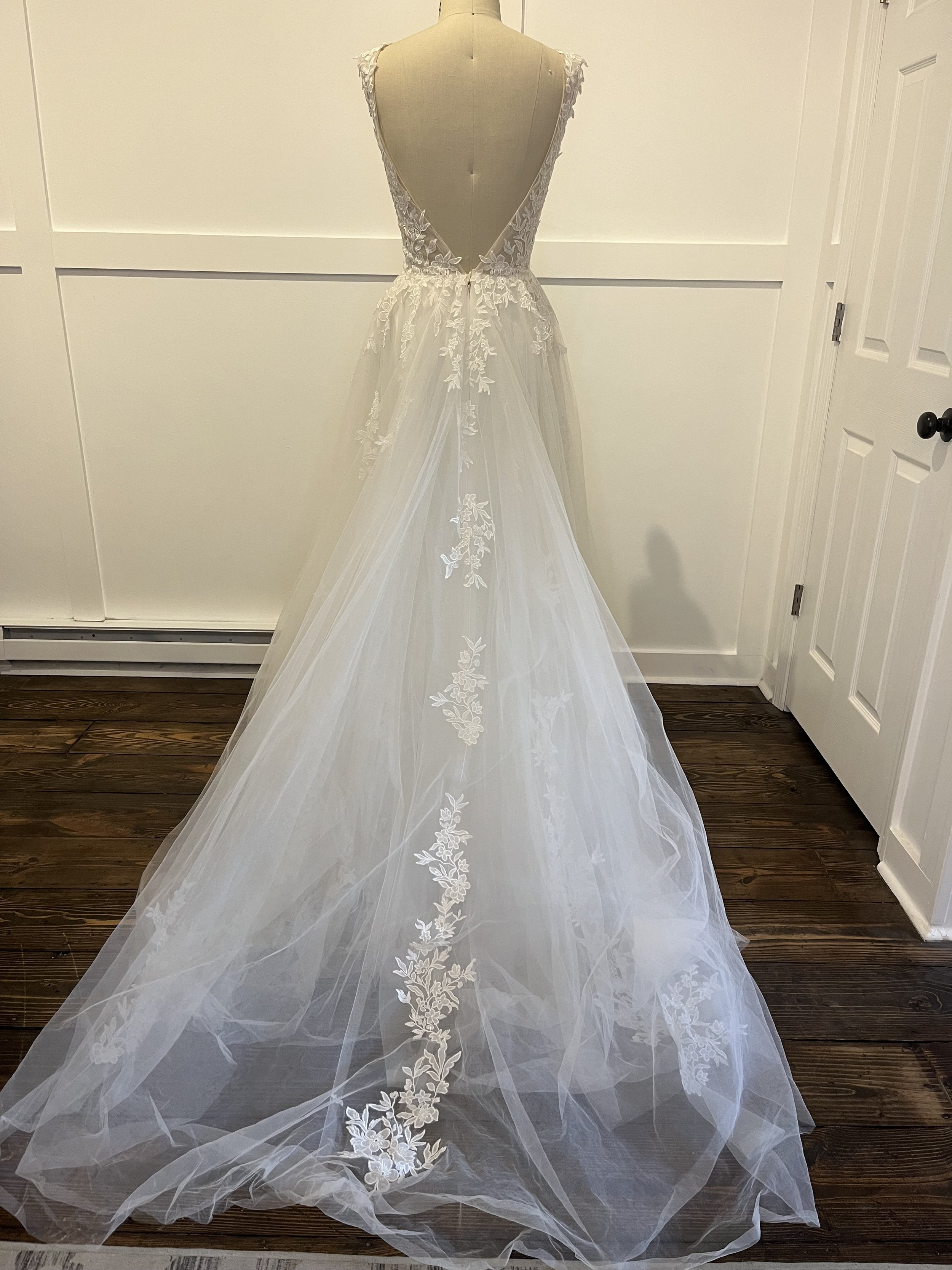Lillian West 66306 Wedding Gown Back