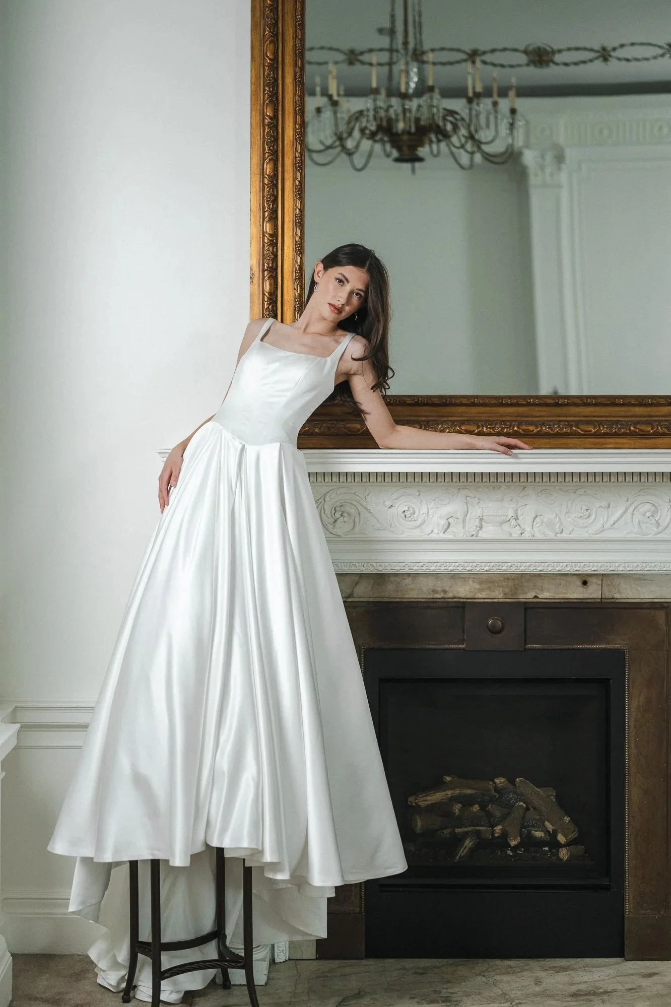 Bride wearing the Lis Simon Sheryl Wedding Gown