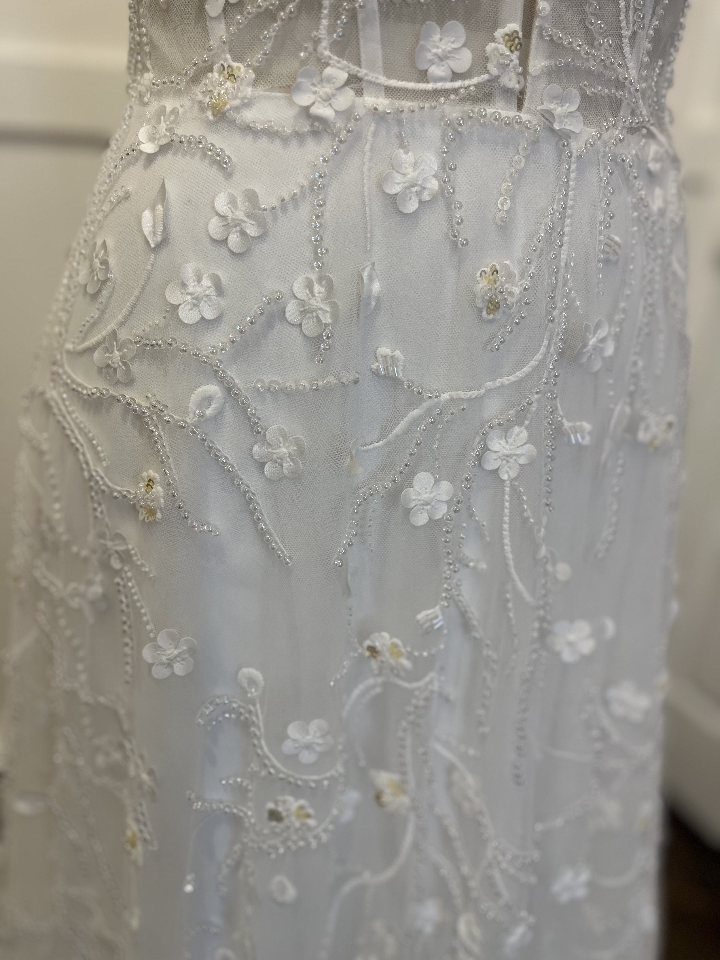 Lis Simon Paris Wedding Gown Beadwork Detail