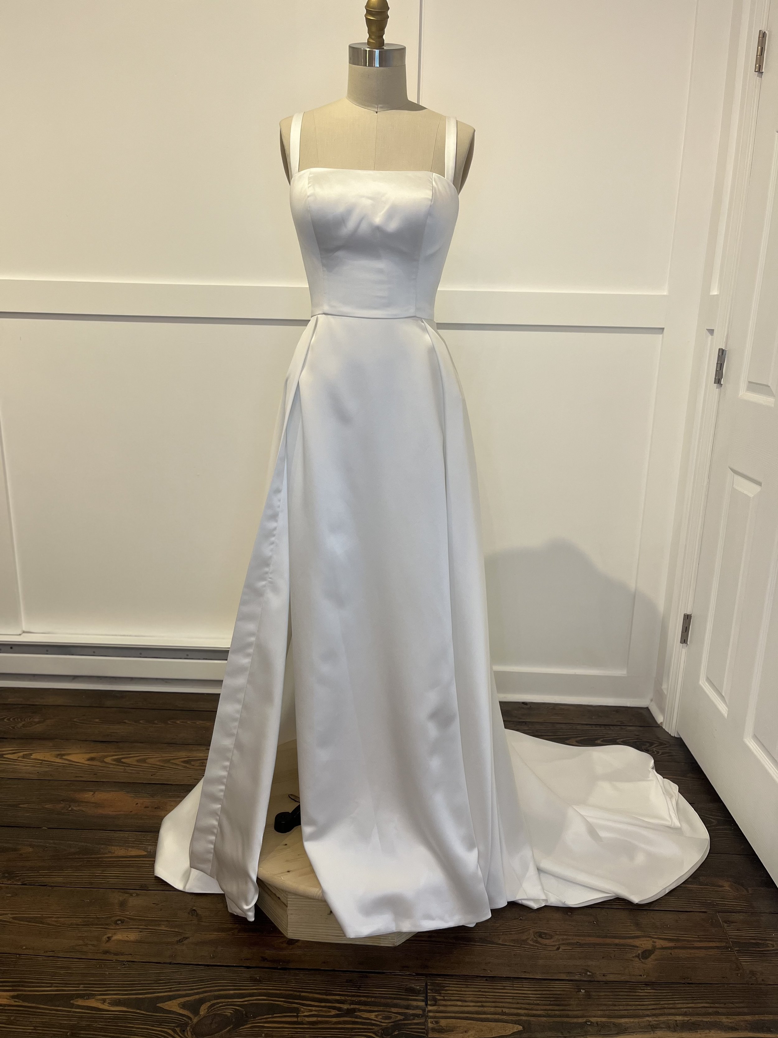 Madi Lane Tirra wedding gown skirt slit