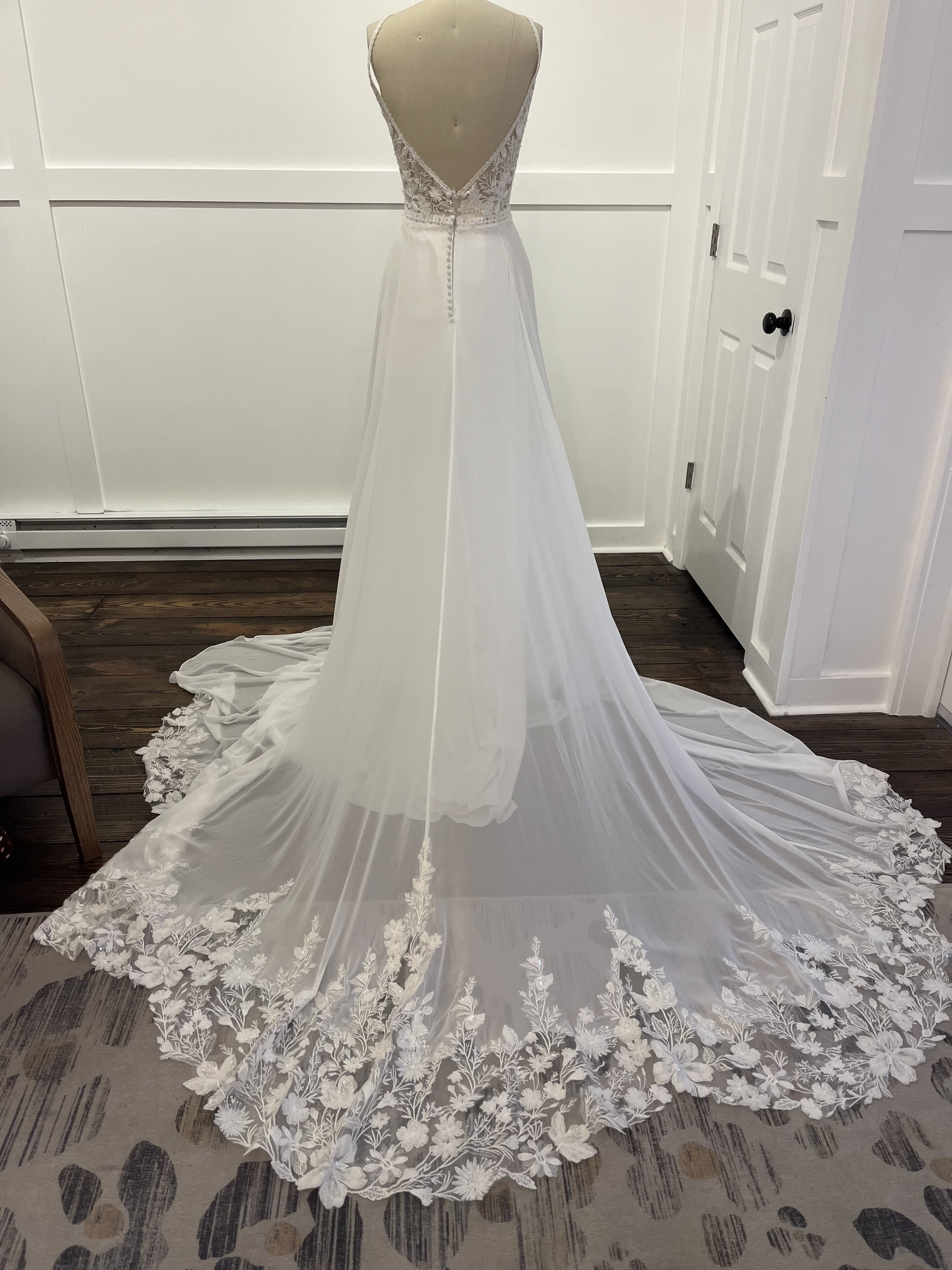 Lillian West Style 66286 Wedding Gown Back