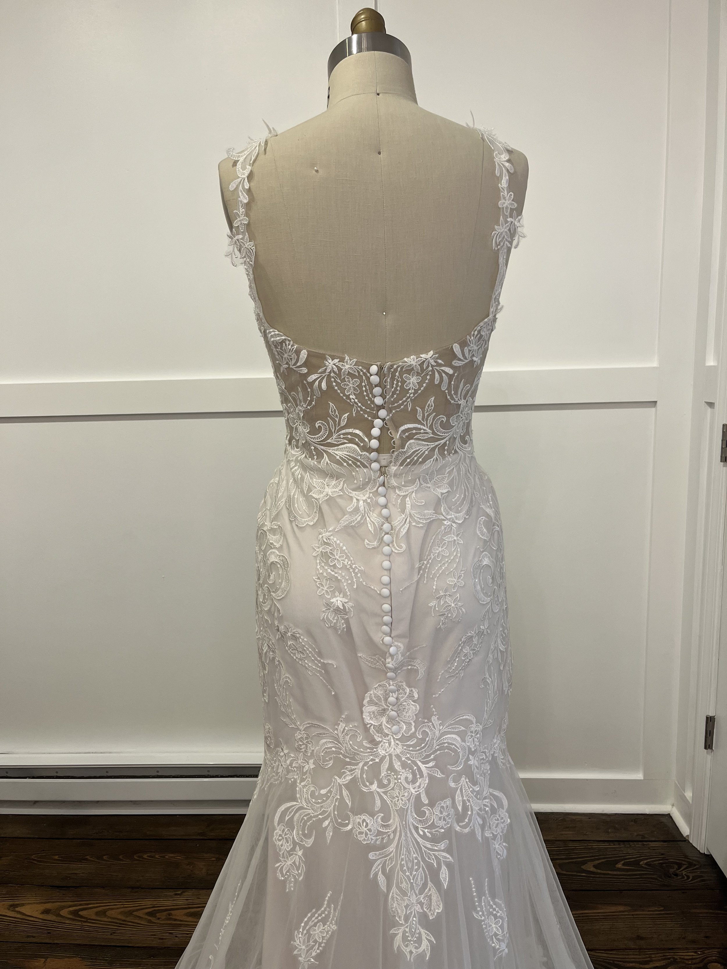Madi Lane Savina Wedding Gown Back Detail