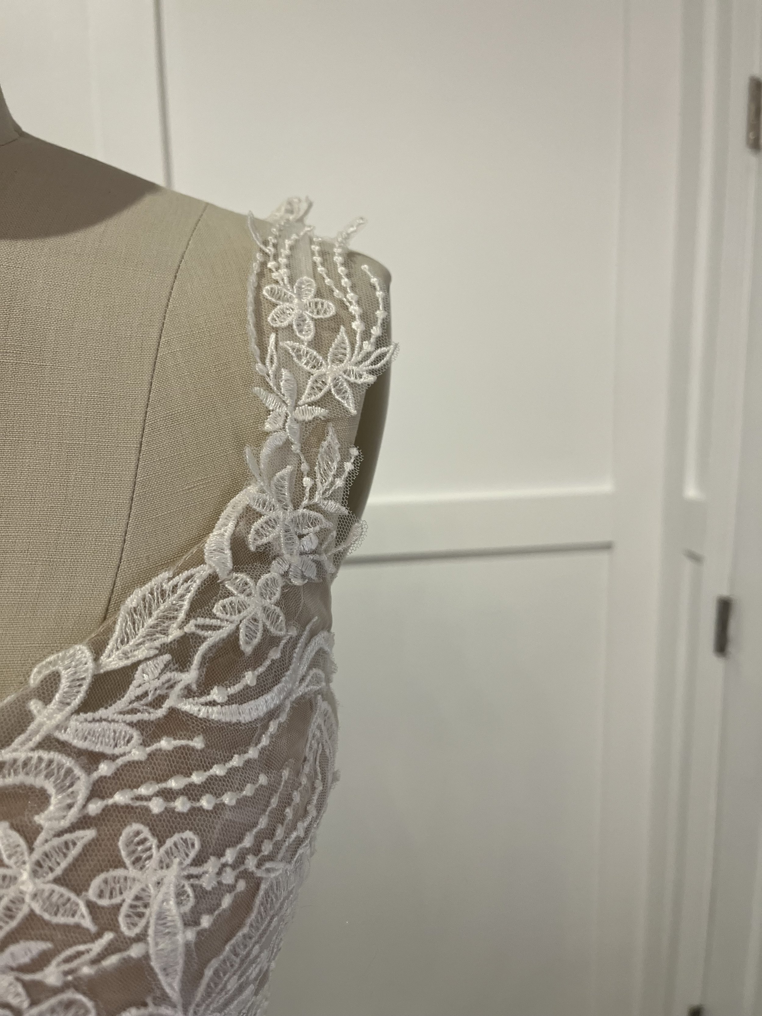 Madi Lane Savina Wedding Gown Straps