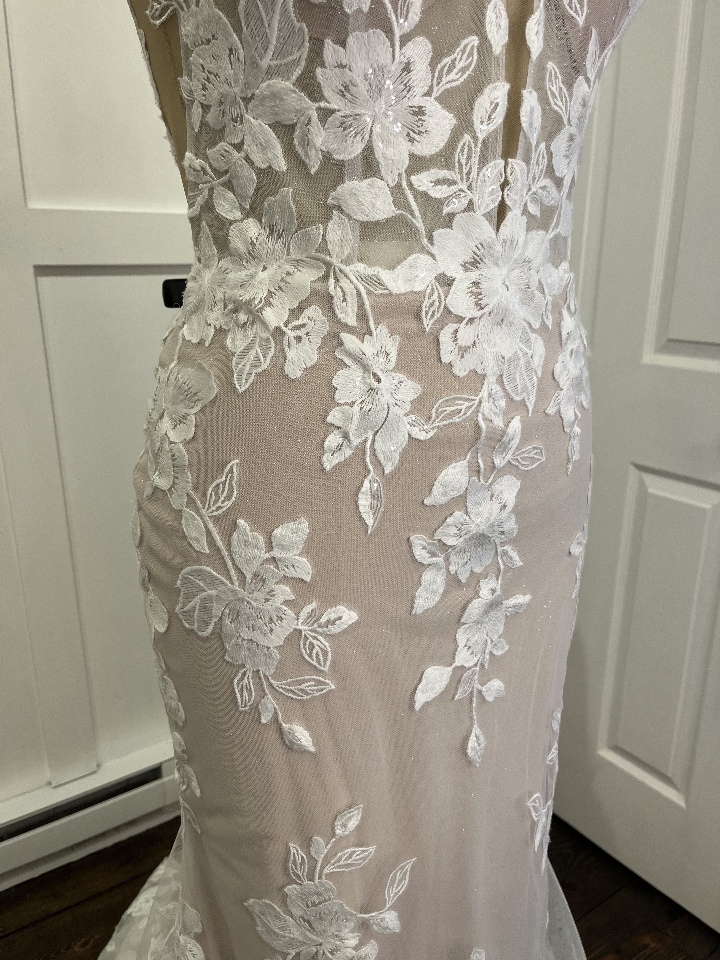 Madi Lane Tenley Wedding Gown Lace and sparkle detail