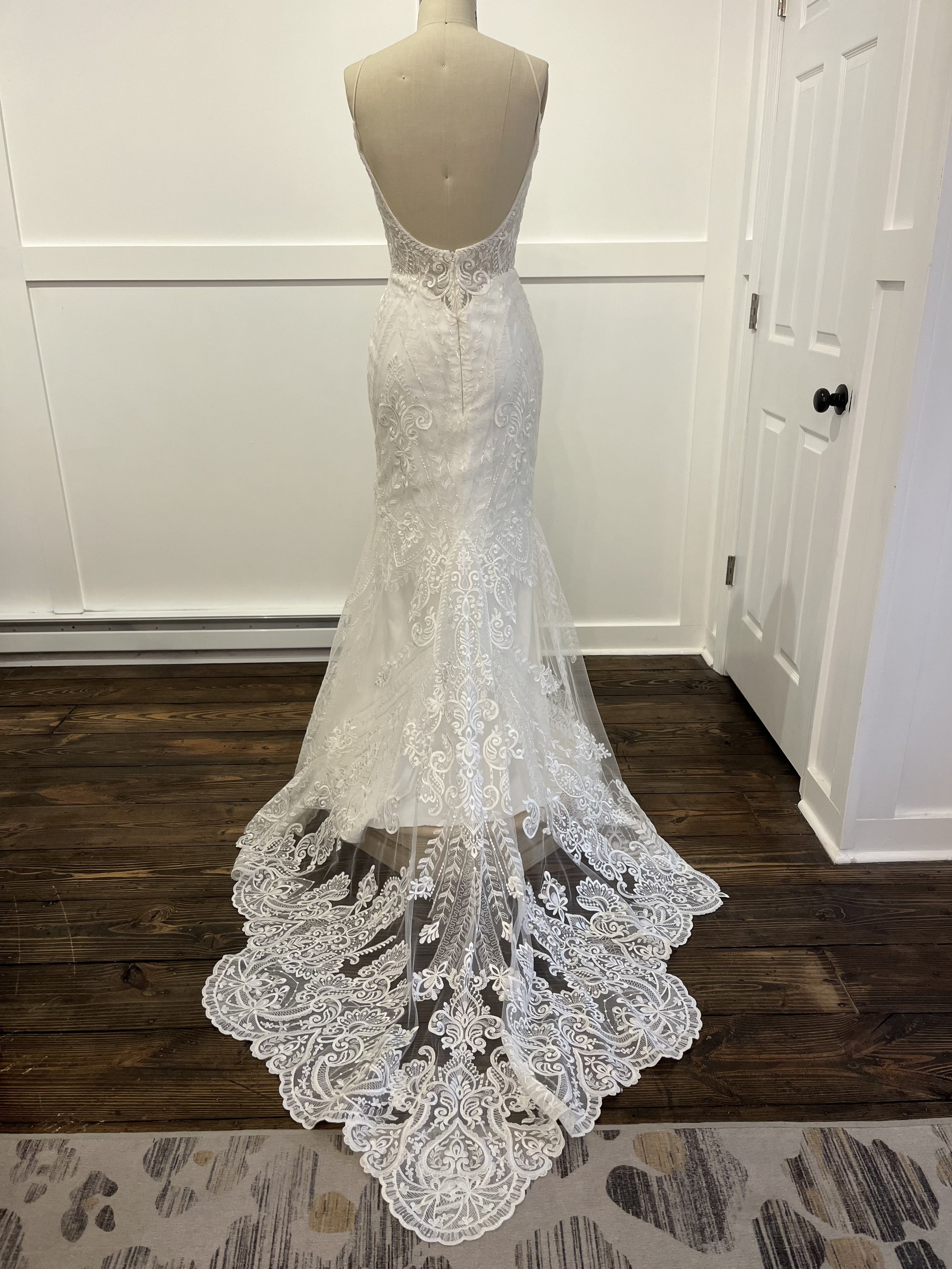 Lis Simon Morgan Wedding Gown Back