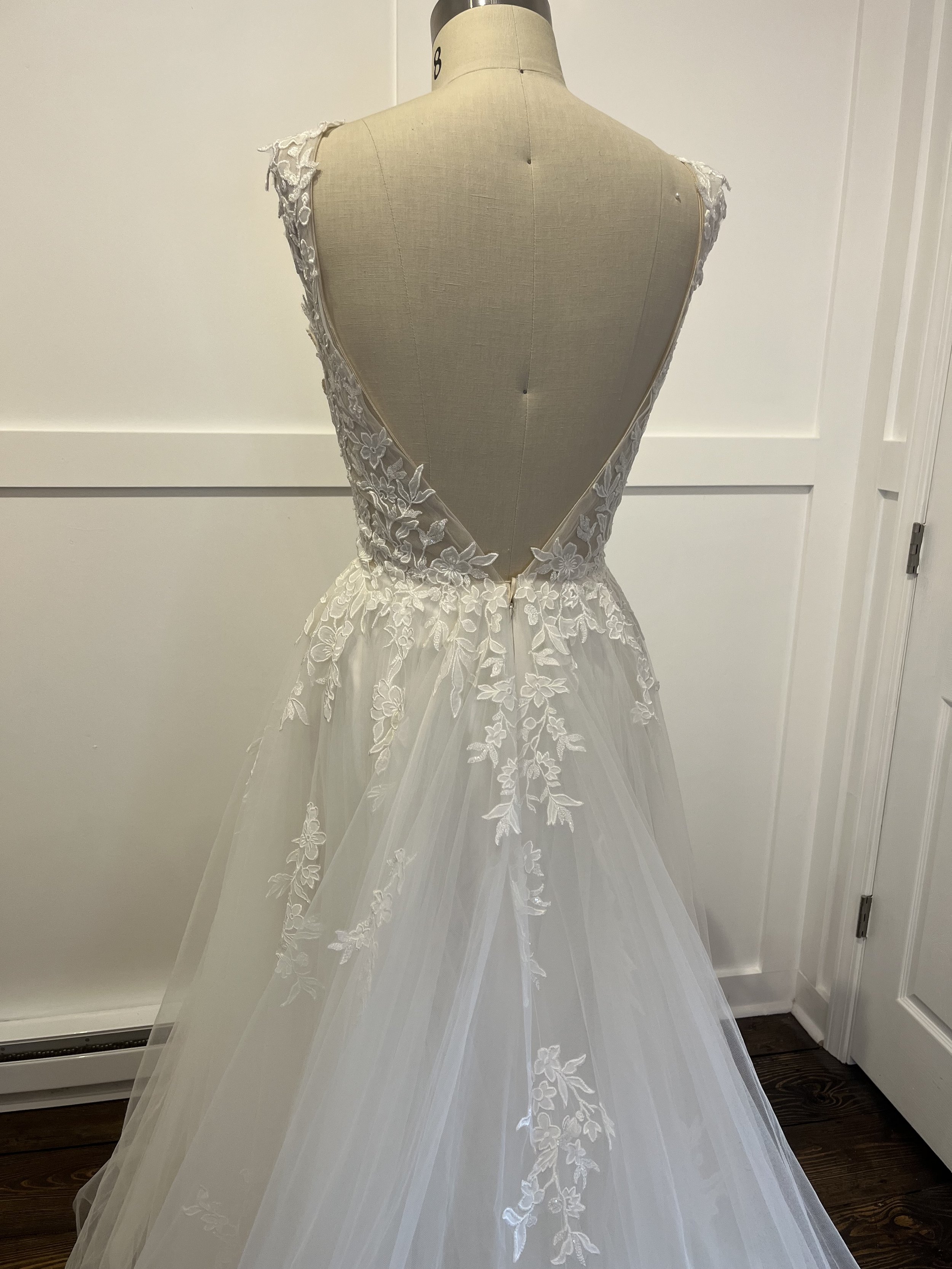 Lillian West 66306 Wedding Gown Back Detail