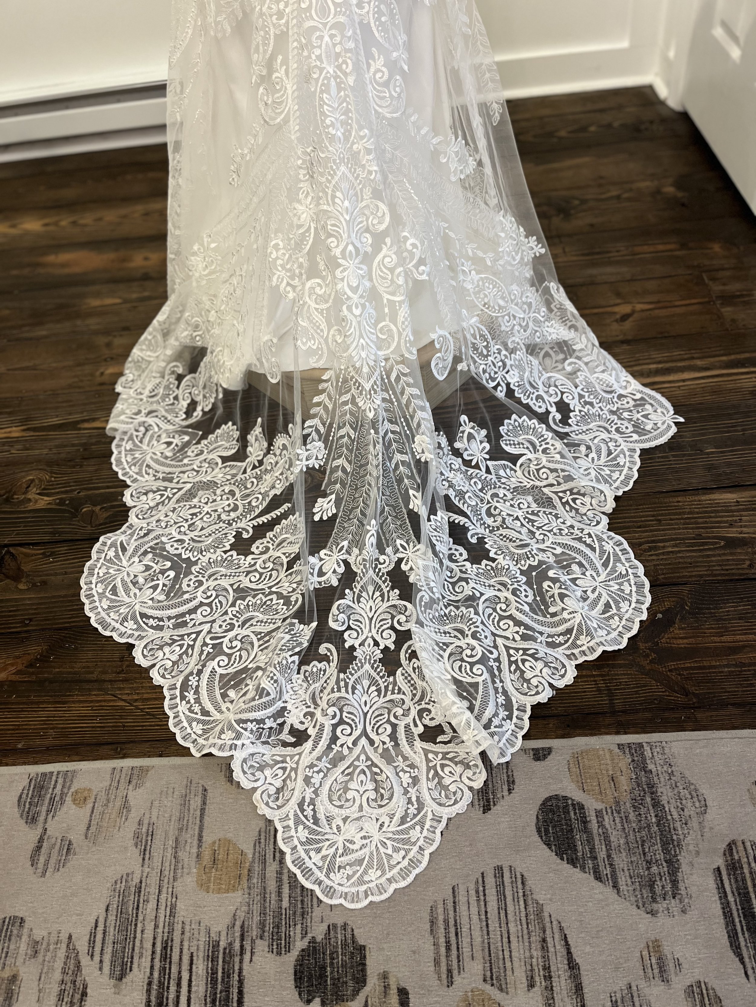 Lis Simon Morgan Wedding Gown Train