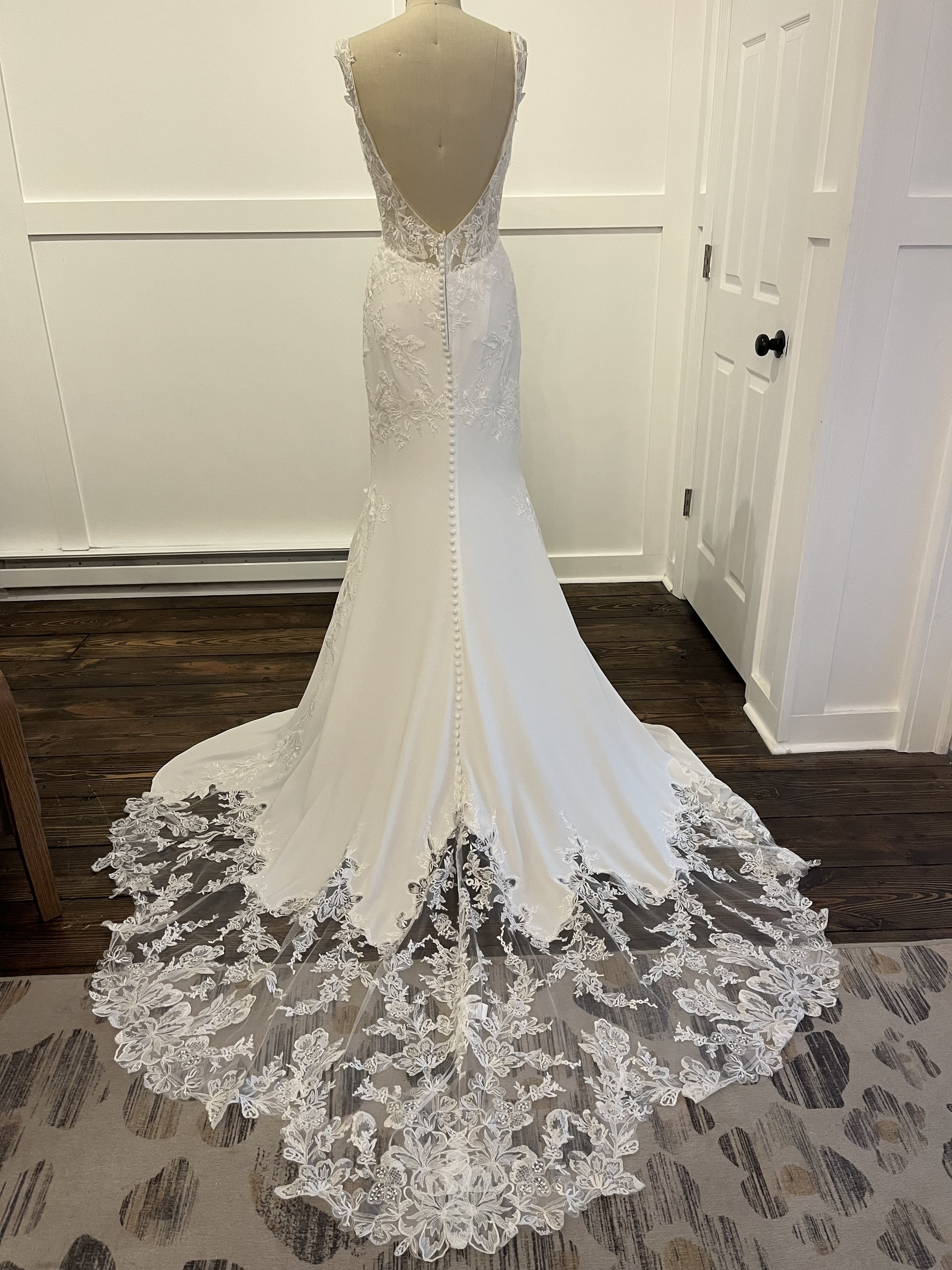 Lillian West Style 66253 Wedding Gown Back