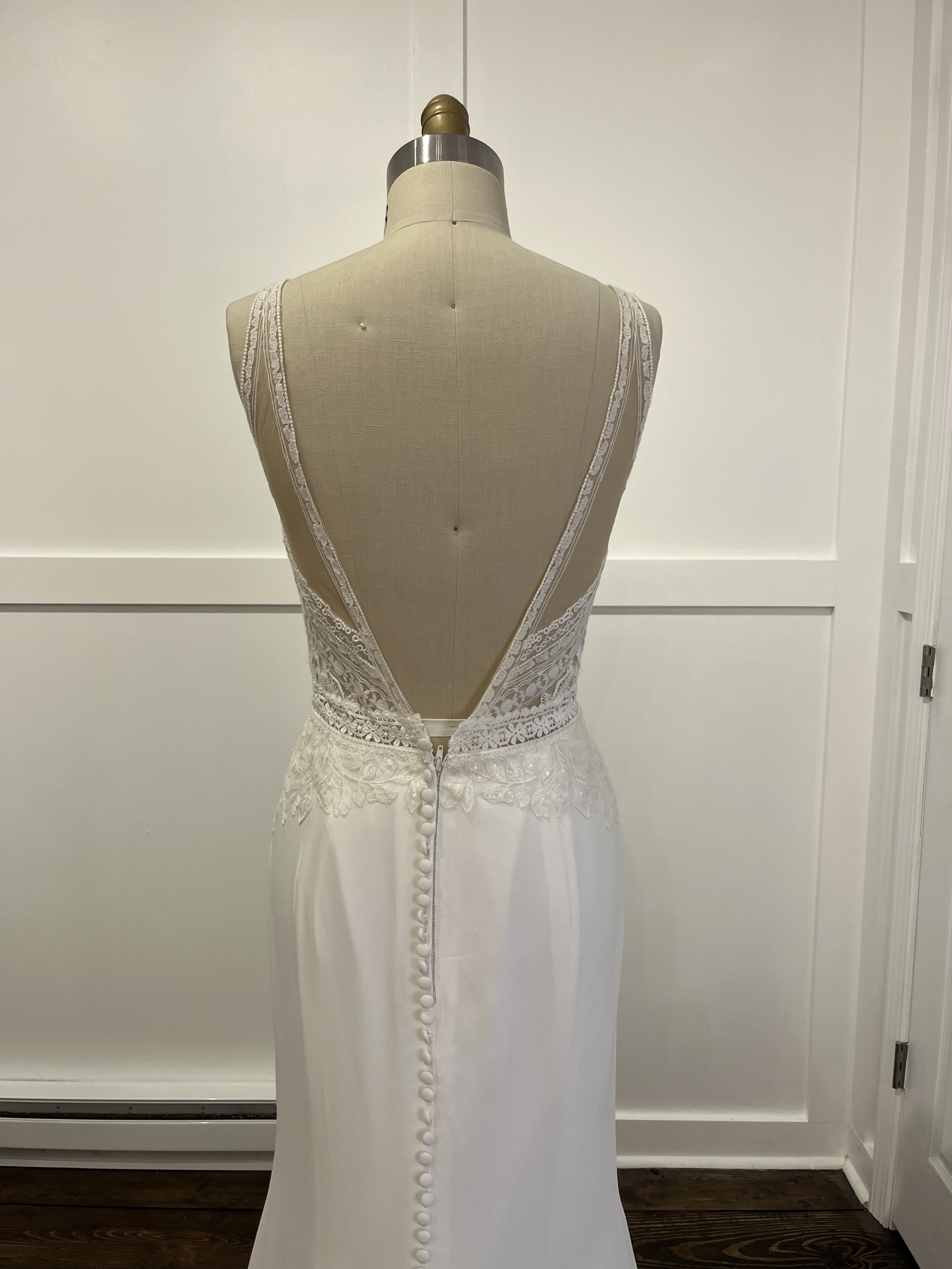 Lillian West Style 66234 Wedding Gown Back Detail
