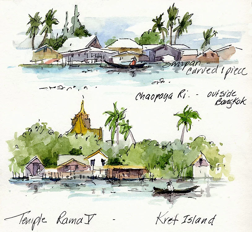Chaopaya Ri, Temple Rama V, Kret Island