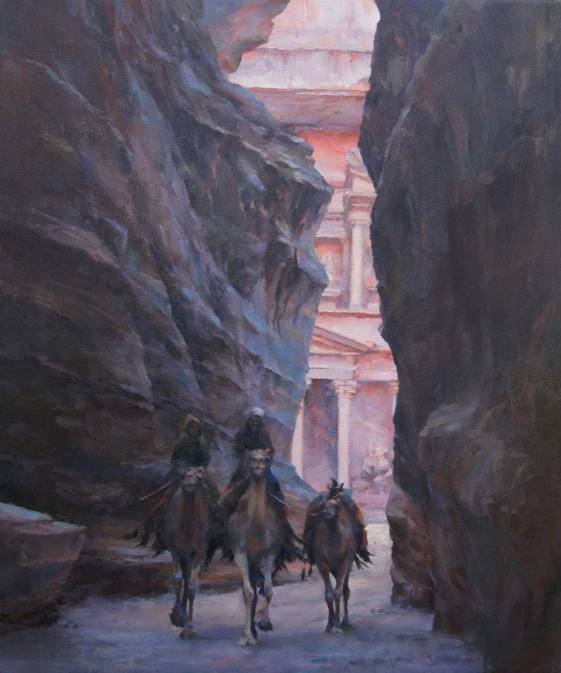 Entering the Lost City of Petra, Morocco