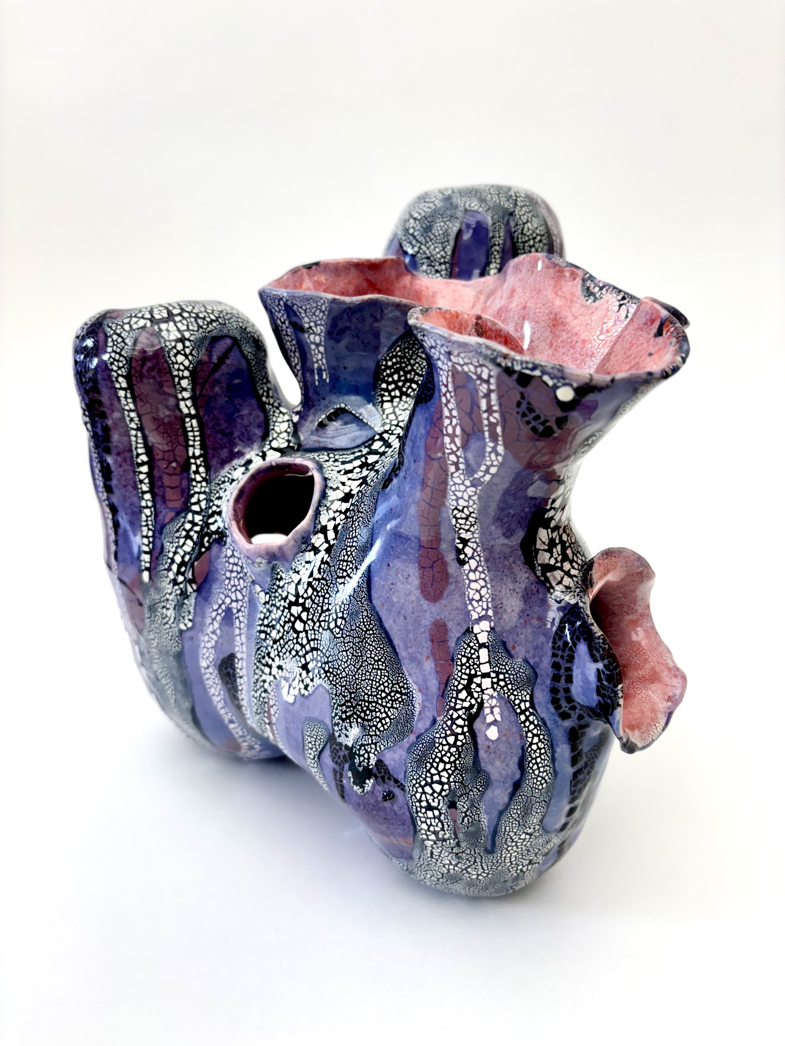 Oceanic Muse II, 2024, 11H x 10 x 8 inches, ceramic