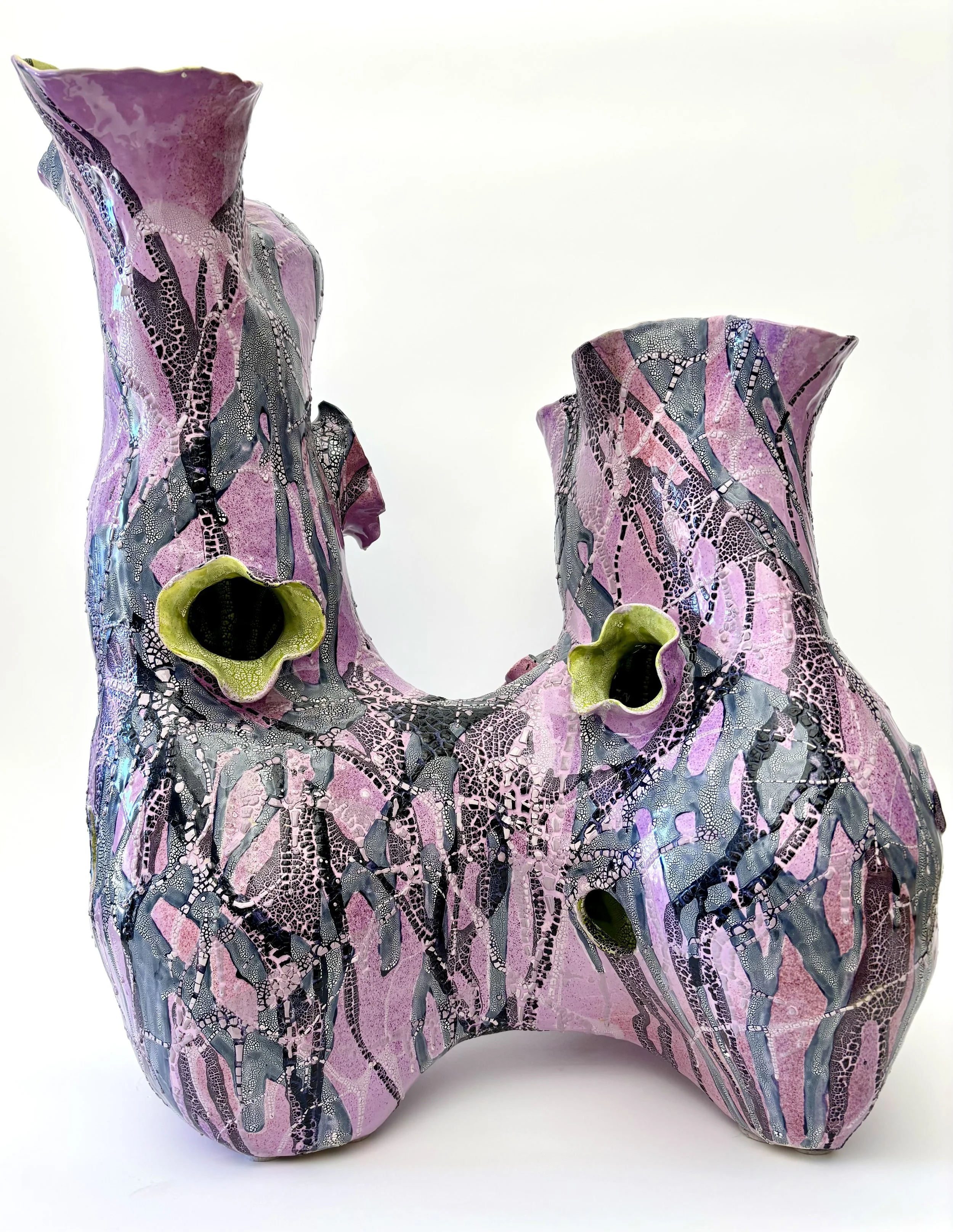 Desert Lavender, 2025, 32H x 22 x 22, ceramic