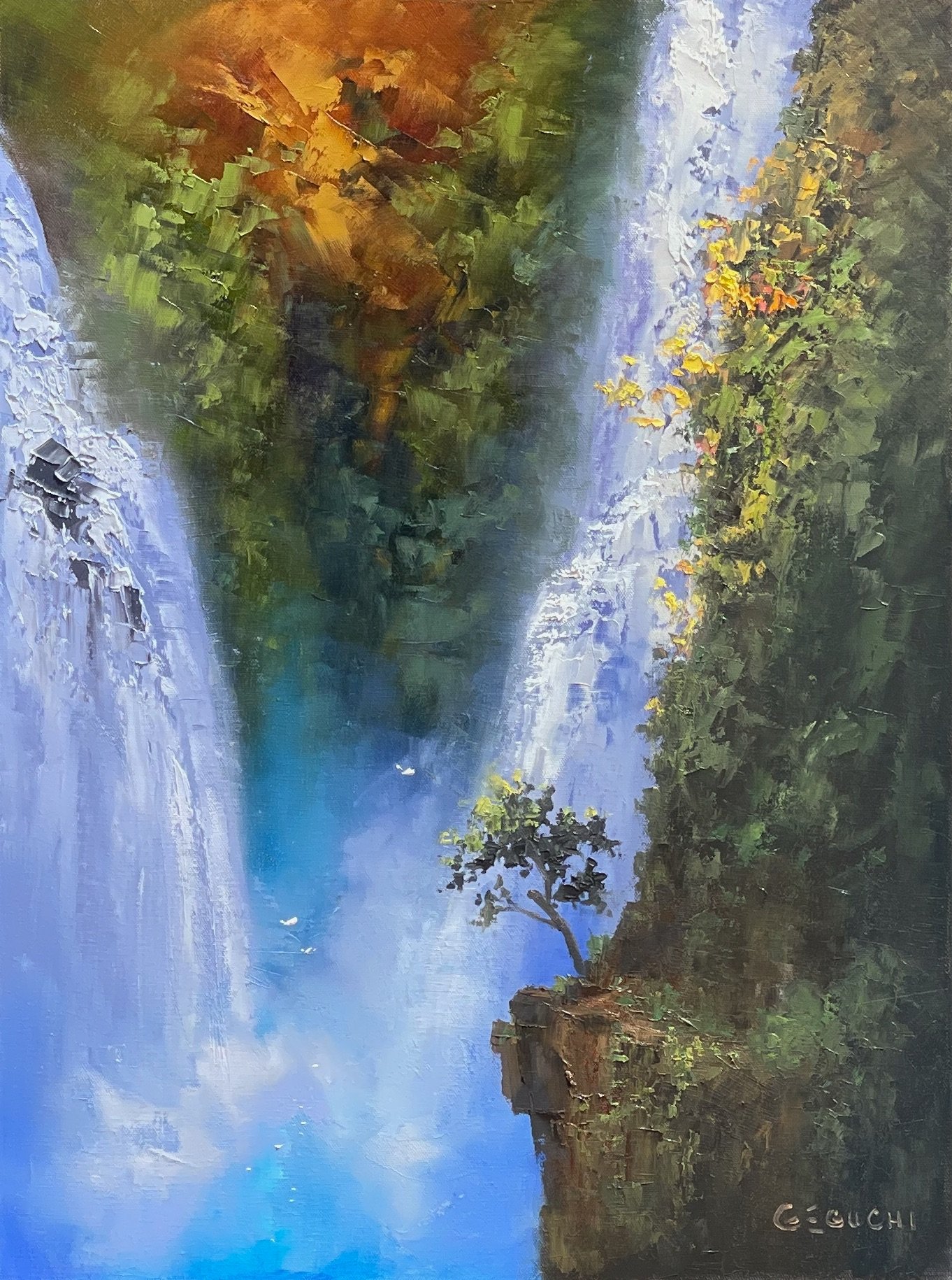 Cascading Falls- 18 x 24   #1393