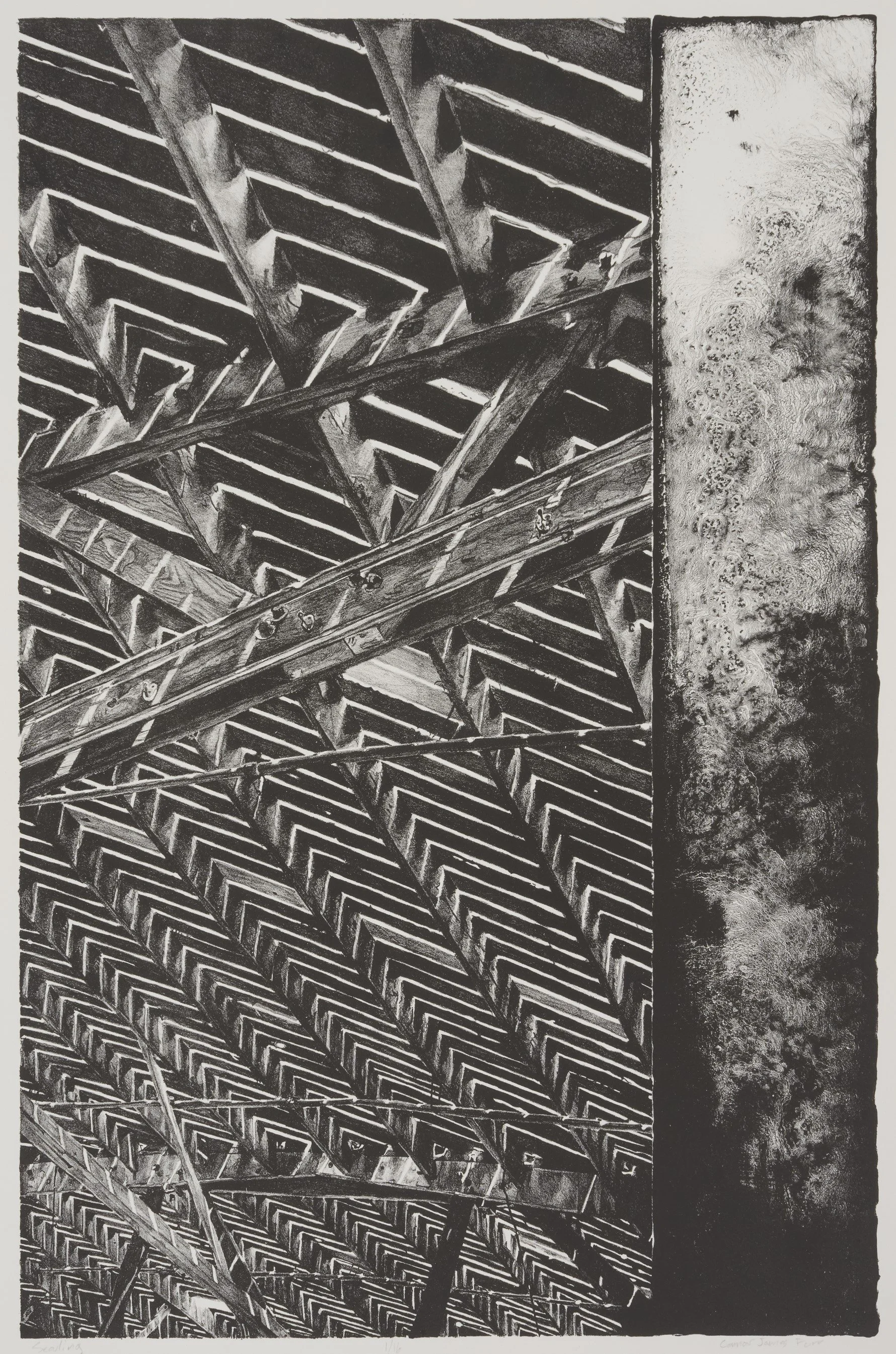   "Sealing"   14 × 19 in. Lithograph, 2024 