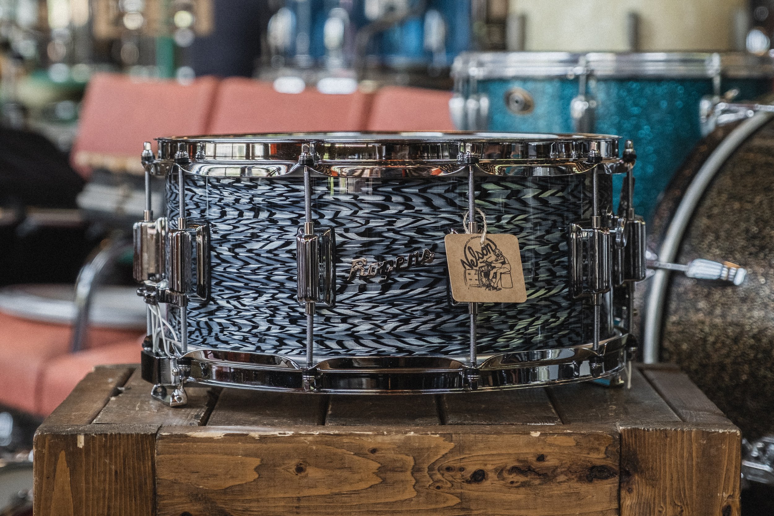 Rogers ‘Dyna-Sonic’ in Black Onyx - 6.5x14 — Nelson Drum Shop