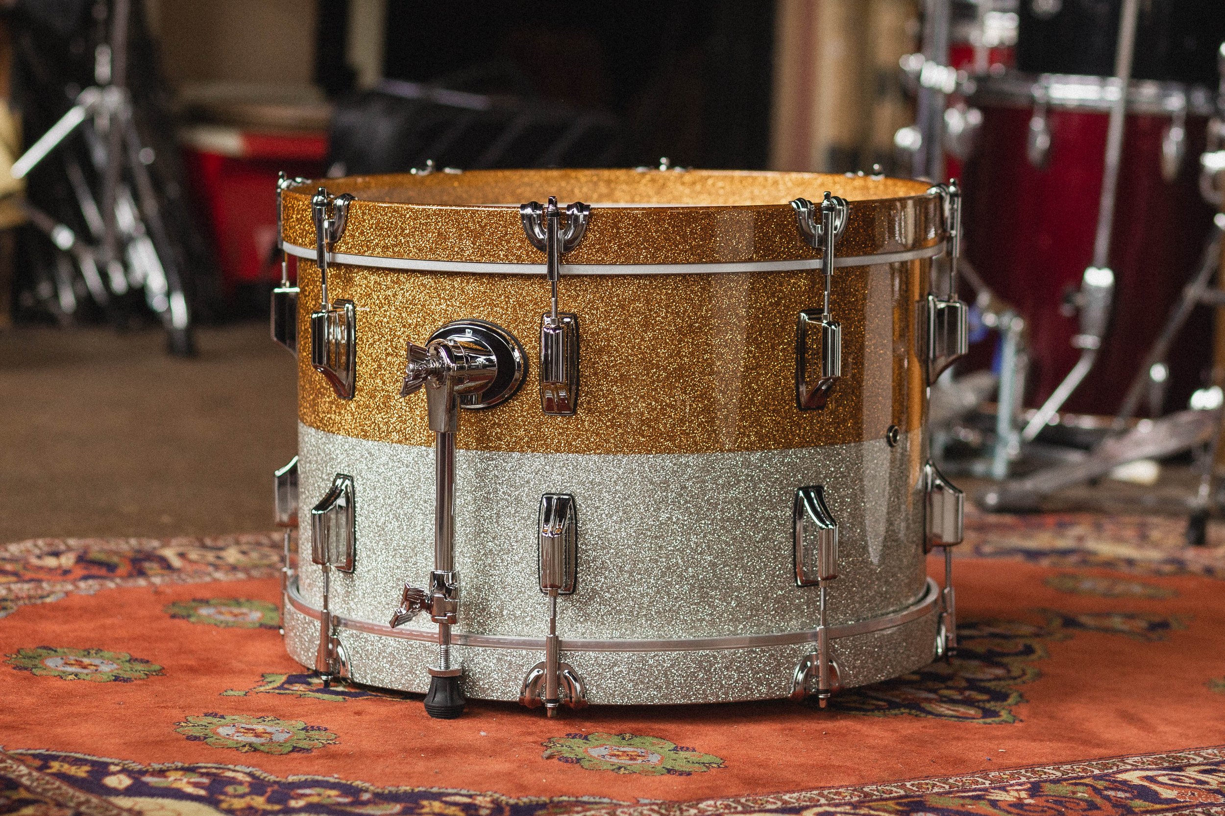 Rogers 'PowerTone' in Gold & Silver Two-Tone Lacquer Sparkle