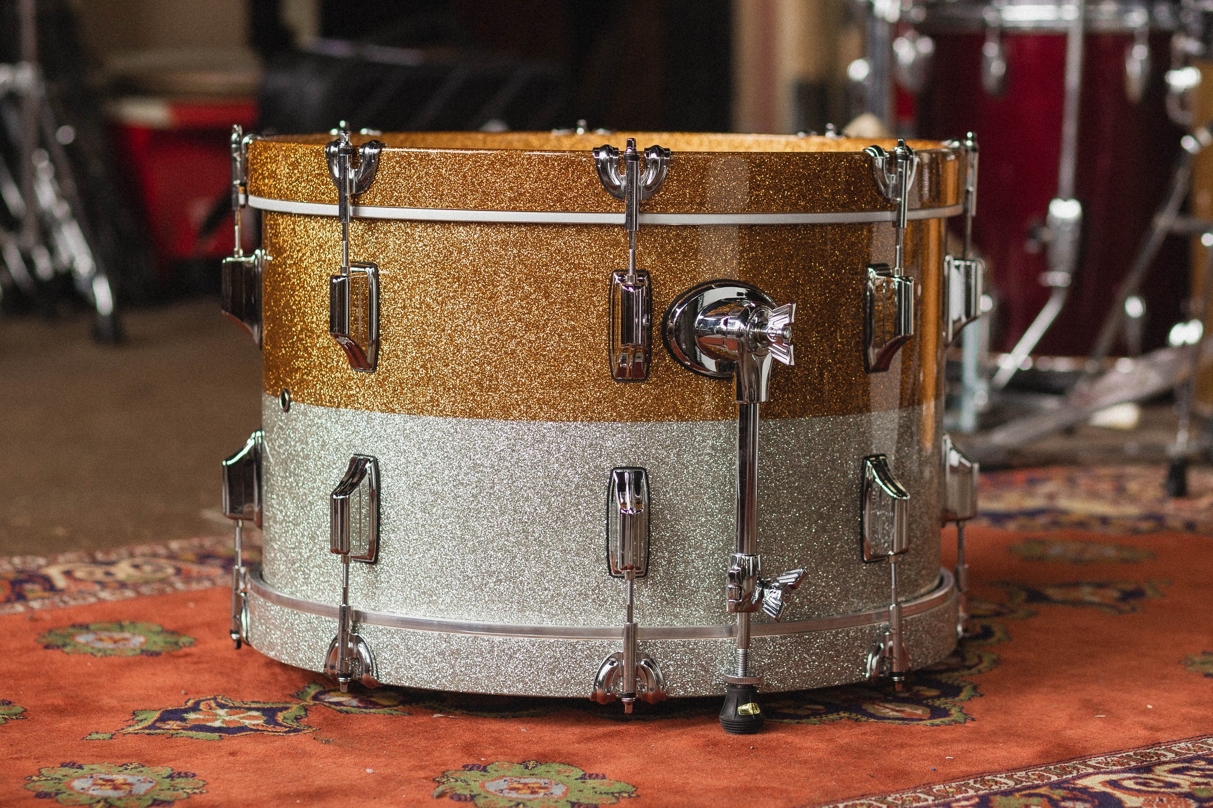 Rogers 'PowerTone' in Gold & Silver Two-Tone Lacquer Sparkle