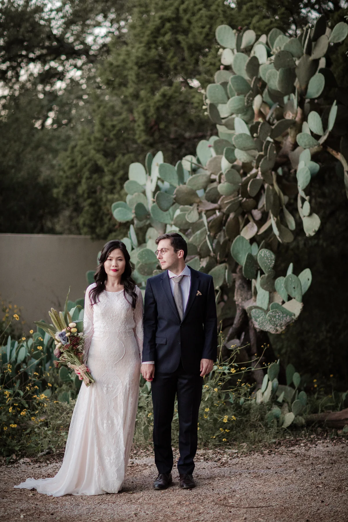 Zi Ran and Allyn ’s engagement photos are flower-field whimsical and fun, yet forest moody and vintage at the same time. Click on the couple's names or HERE for more photos.