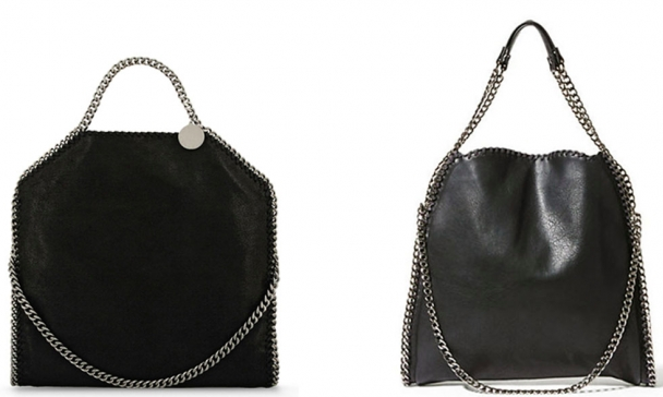 Left: Stella McCartney's Falabella bag Right: Steve Madden's BTotally bag