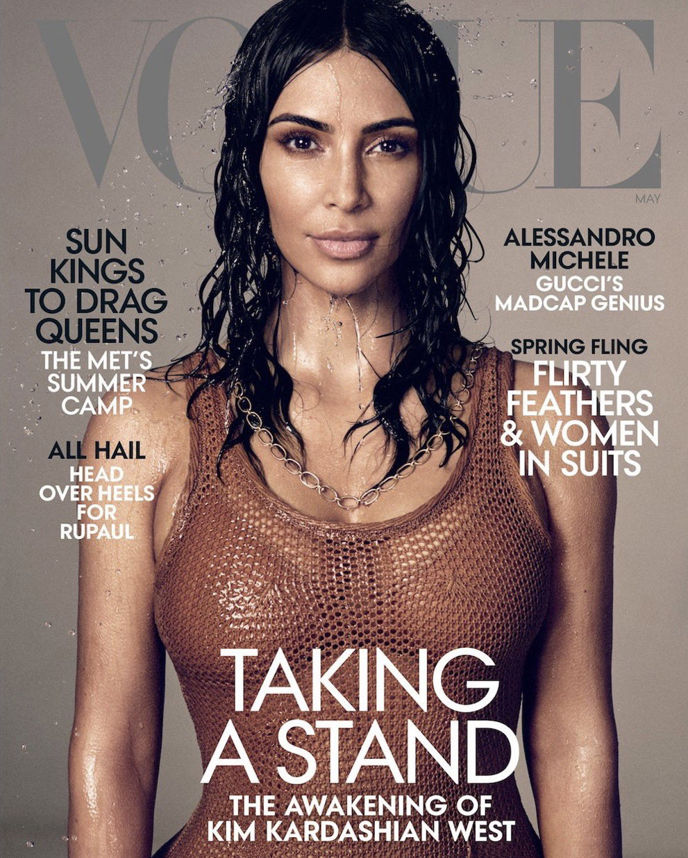 Kim Kardashian West Credit: @Vogue @MikaelJansson