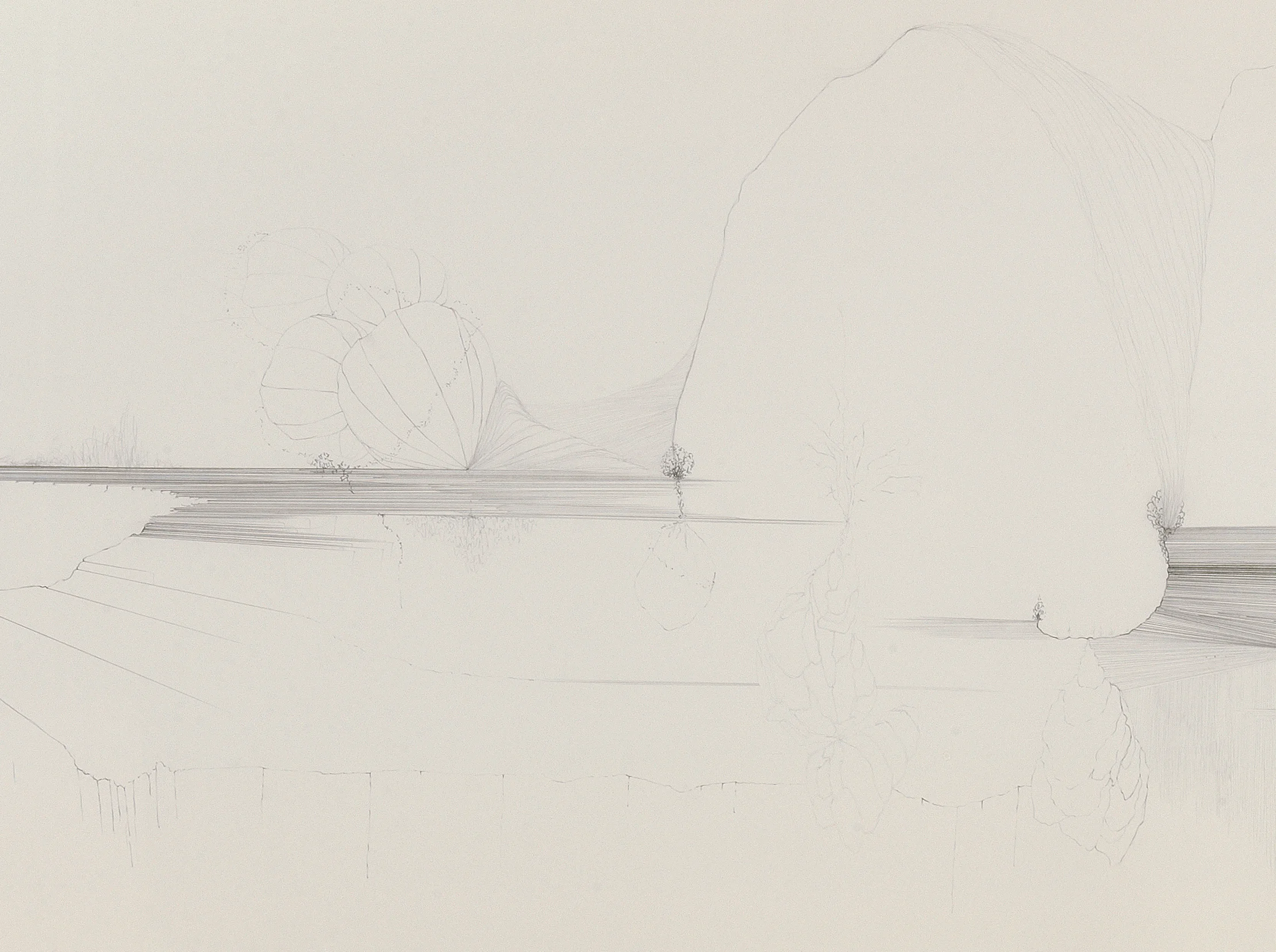 Fissures and Dandelions (detail)
