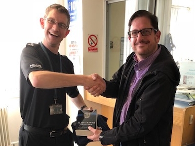 Scottish sergeant accepts POM Bible