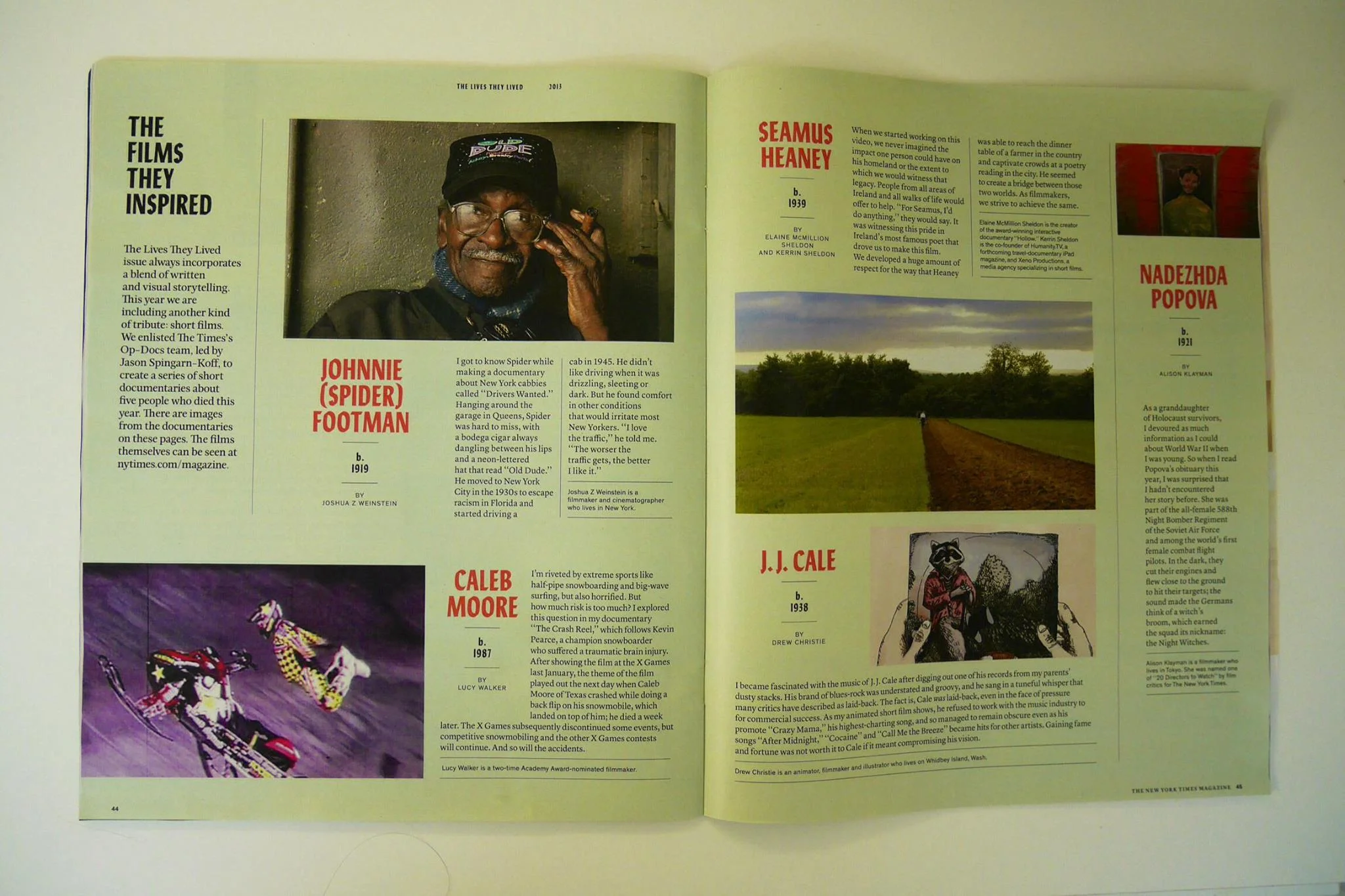 Pick up a copy of NYT Magazine!