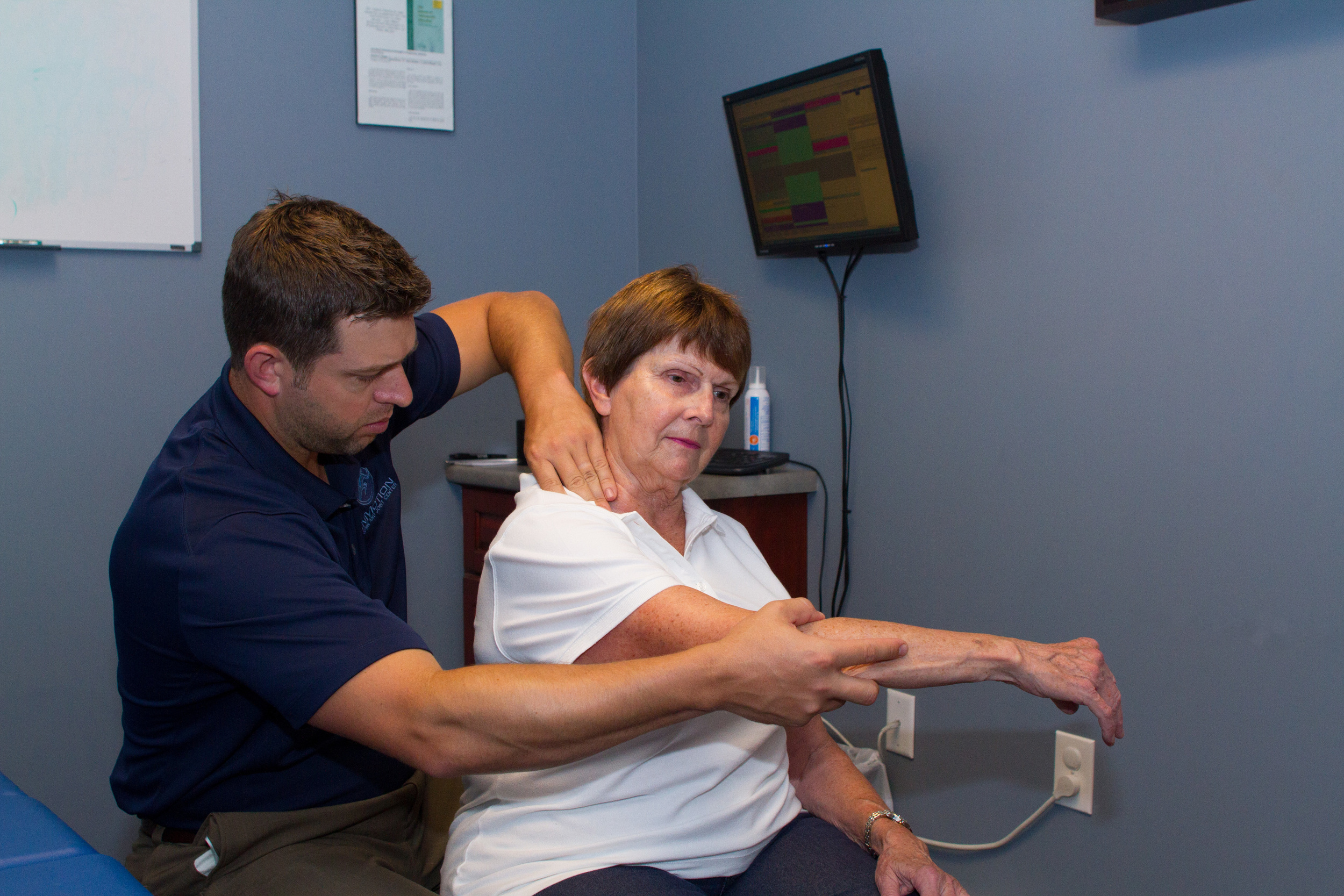 Manual Therapy with Active Patient Movement for shoulder pain