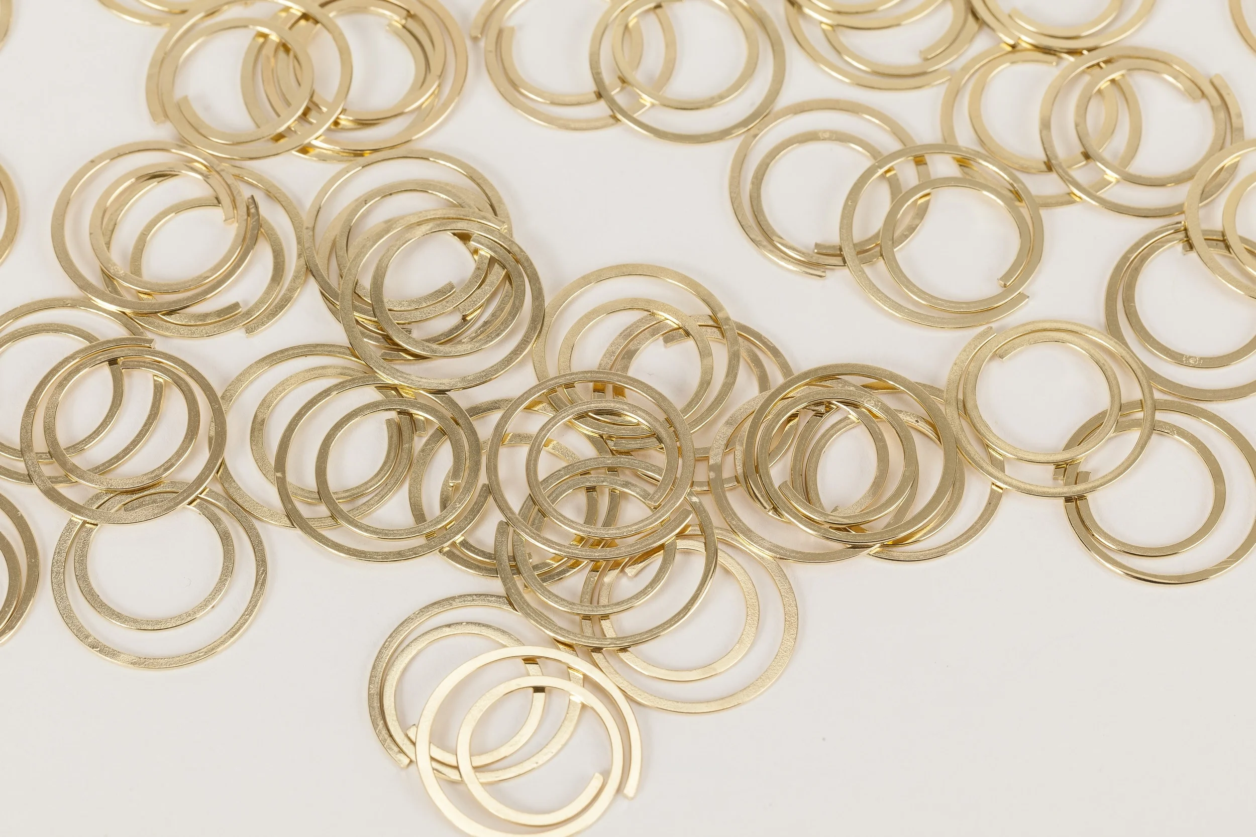 Gold Round Paper Clips