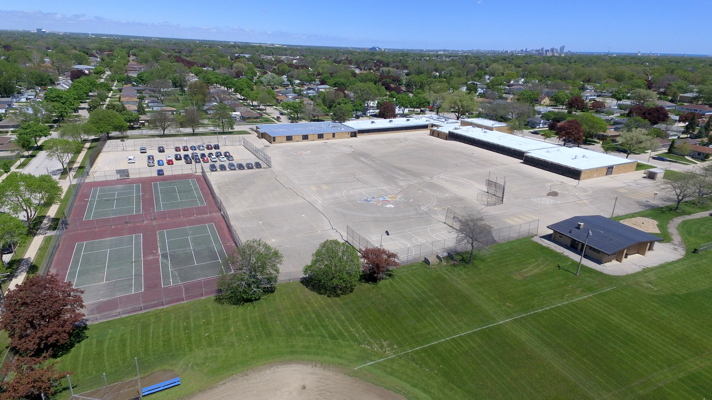 Schoolyard Aerial View in 2018