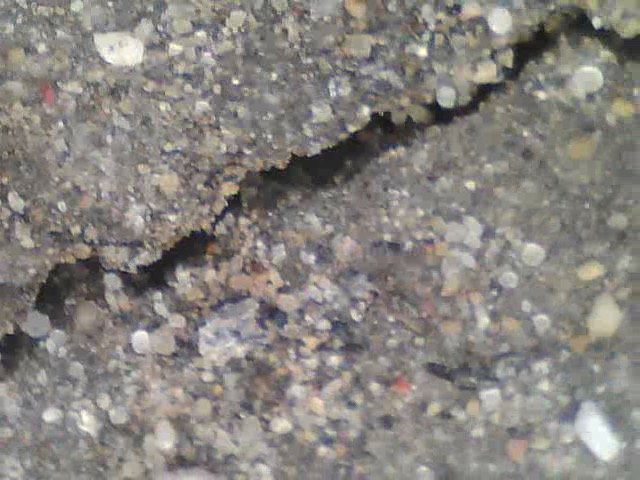  Close-up image of asphalt. 